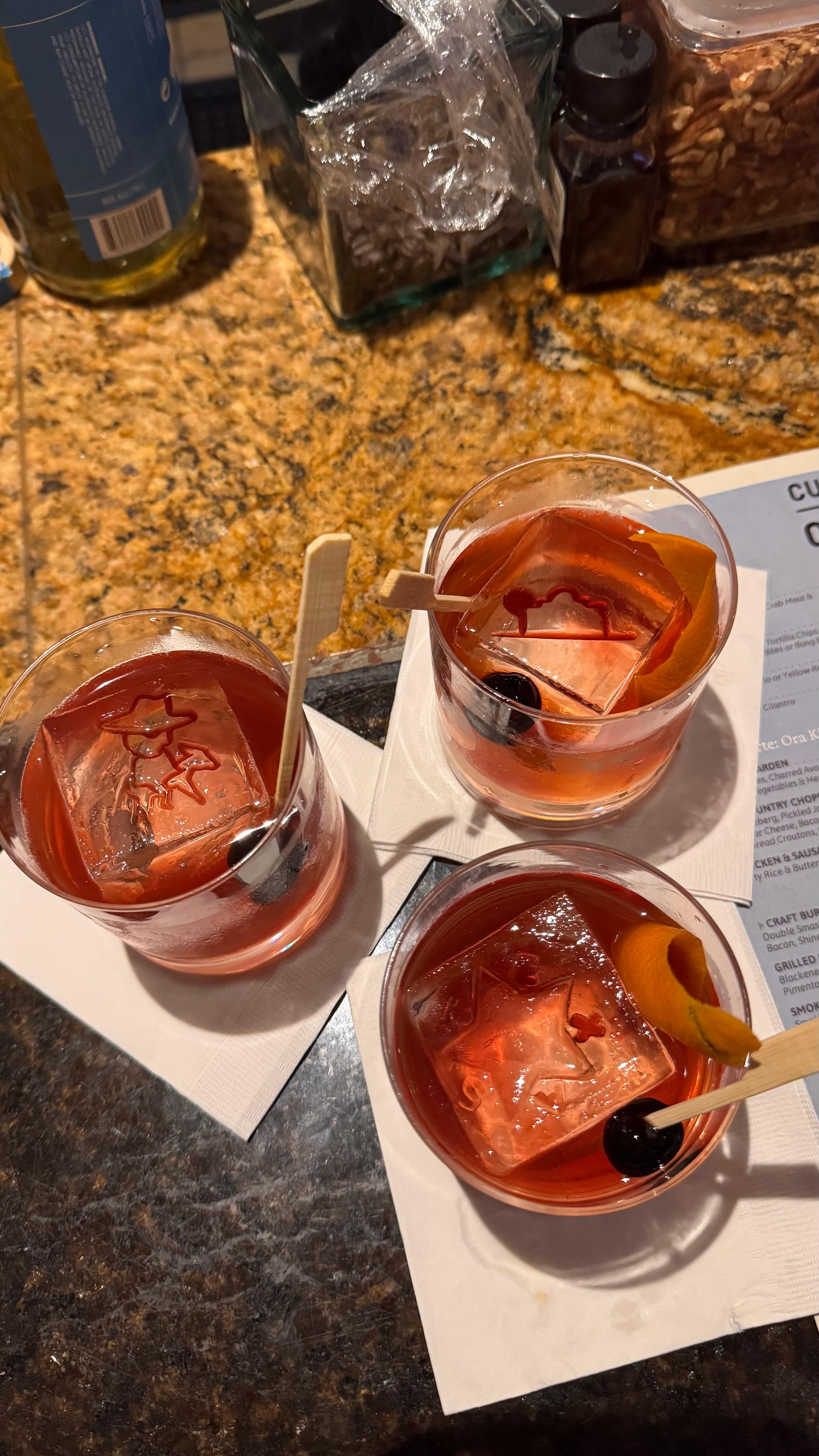 Excellent drinks at the hotel