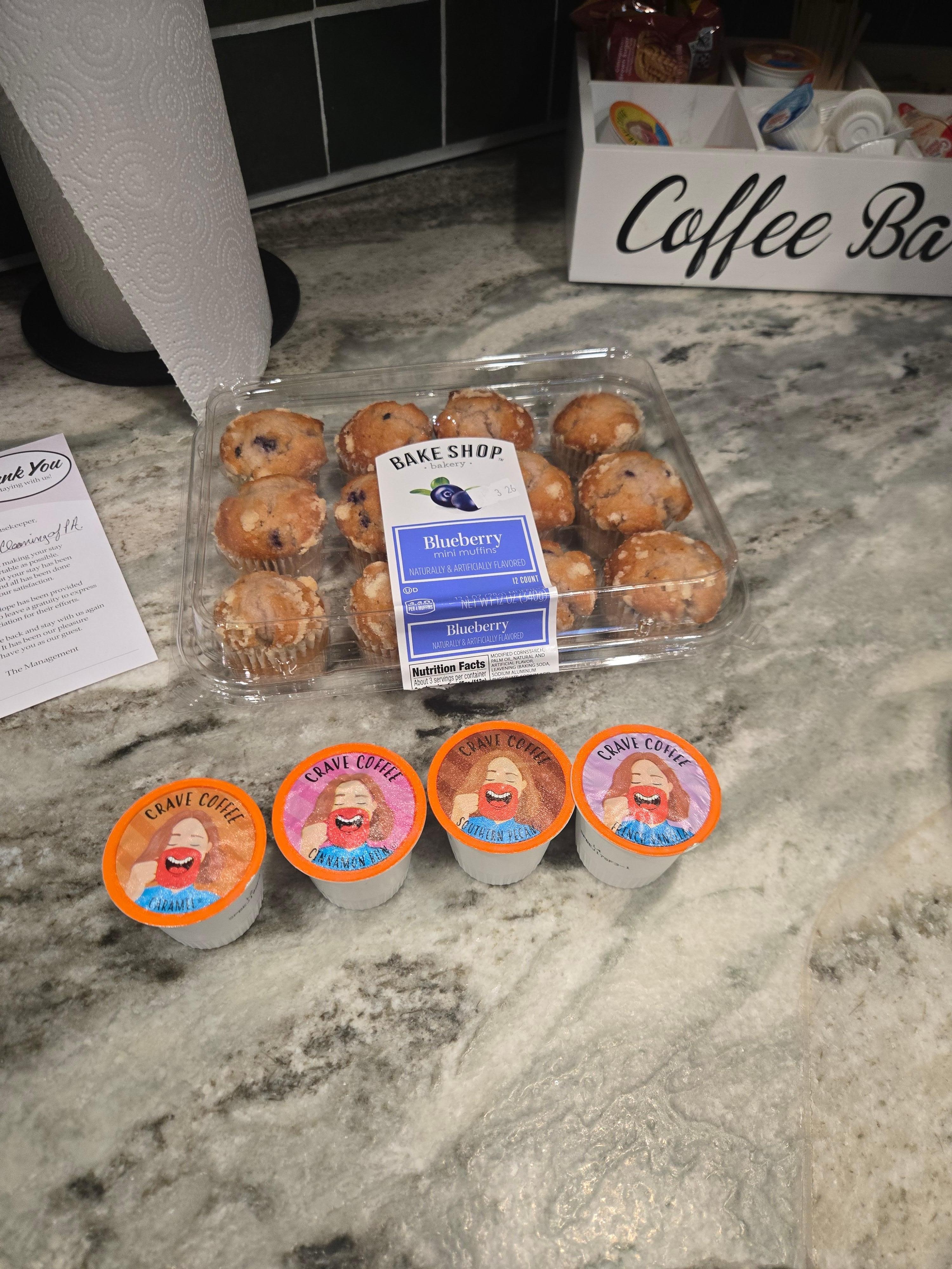 Coffee & muffins provided by the hosts