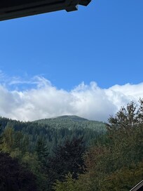 Gorgeous views! We sat on the deck and enjoyed the scenery.