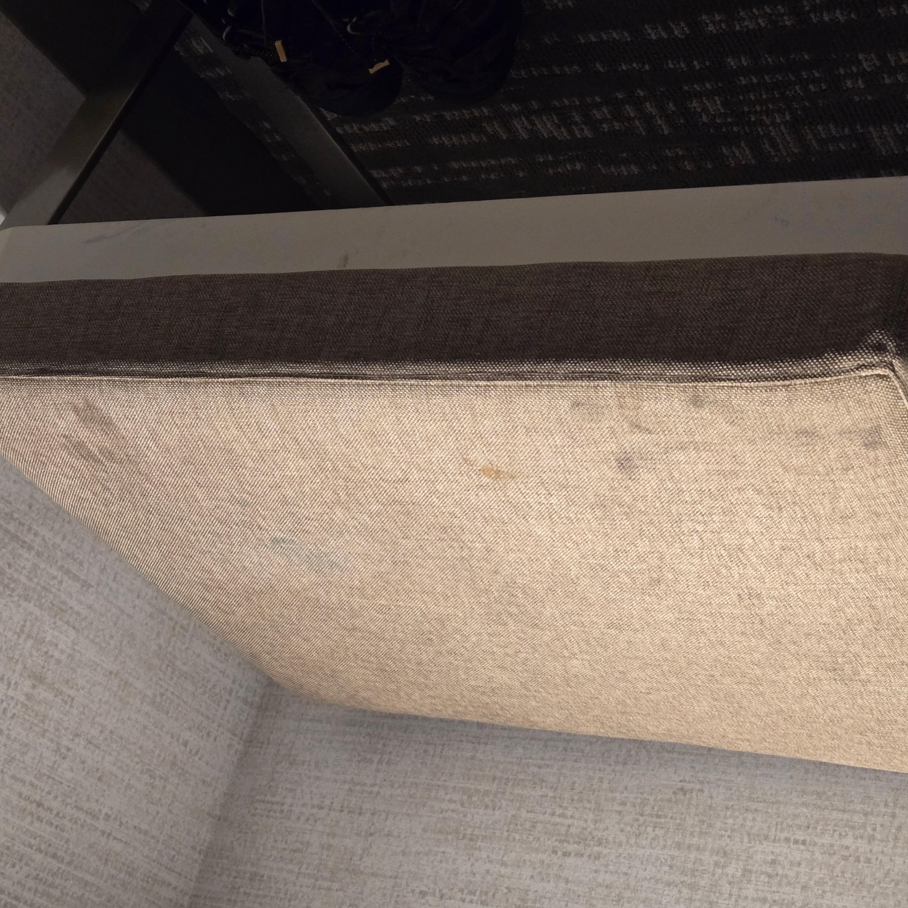 Stained footrest