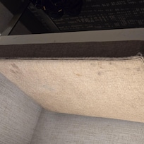Stained footrest