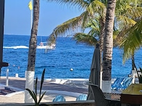 Beach club view from breakfast