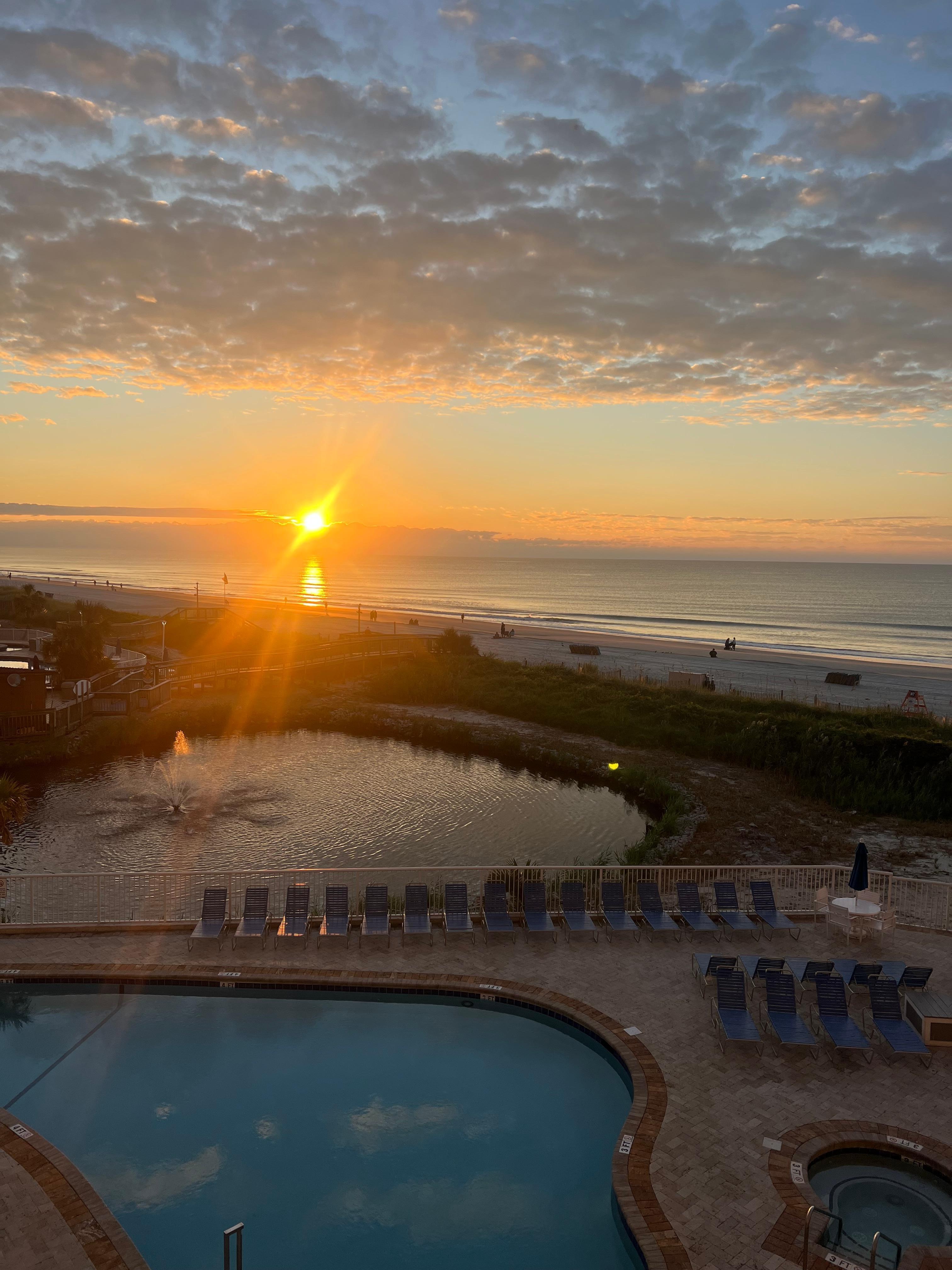 Beautiful morning sunrise.