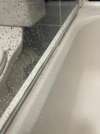 Dirty shower panel
