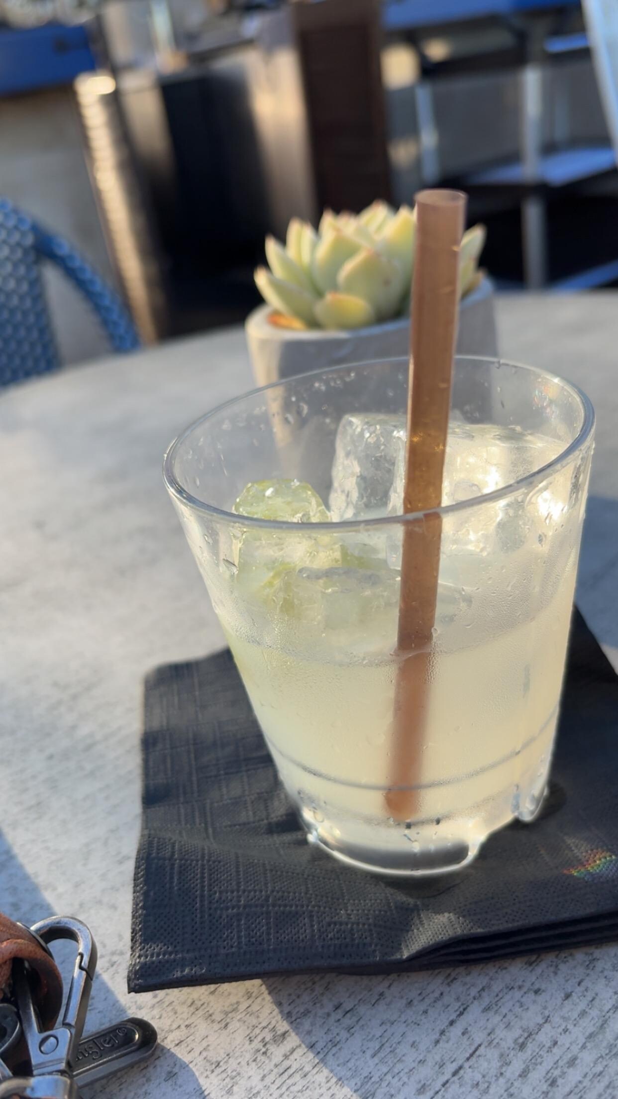 Rooftop margarita no salt. 