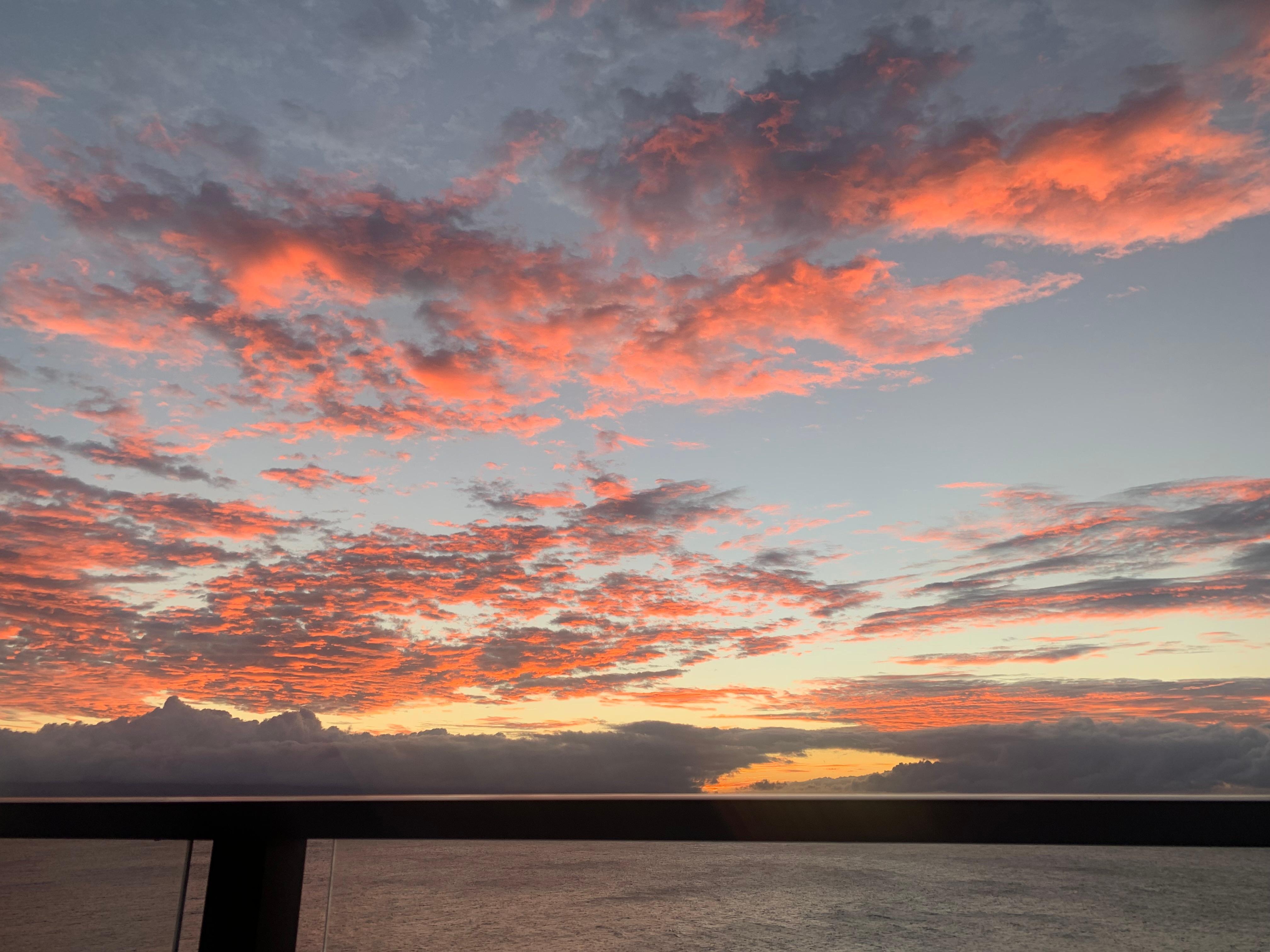 Sunset from the balcony 