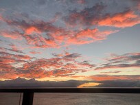 Sunset from the balcony