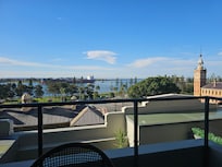 view from balcony of suite