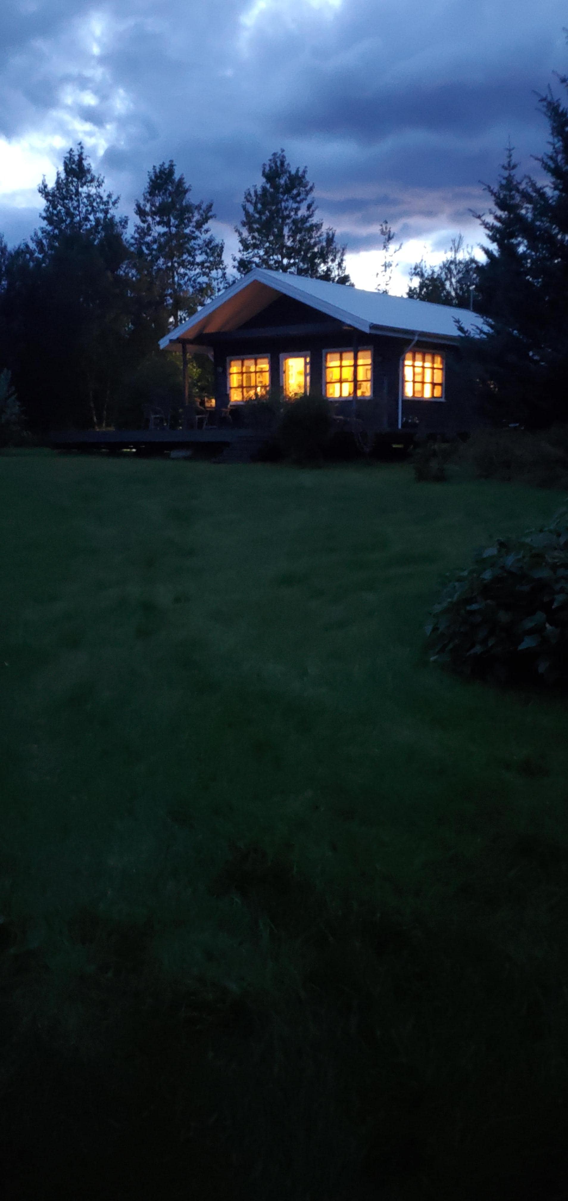 Cottage at 11pm in August