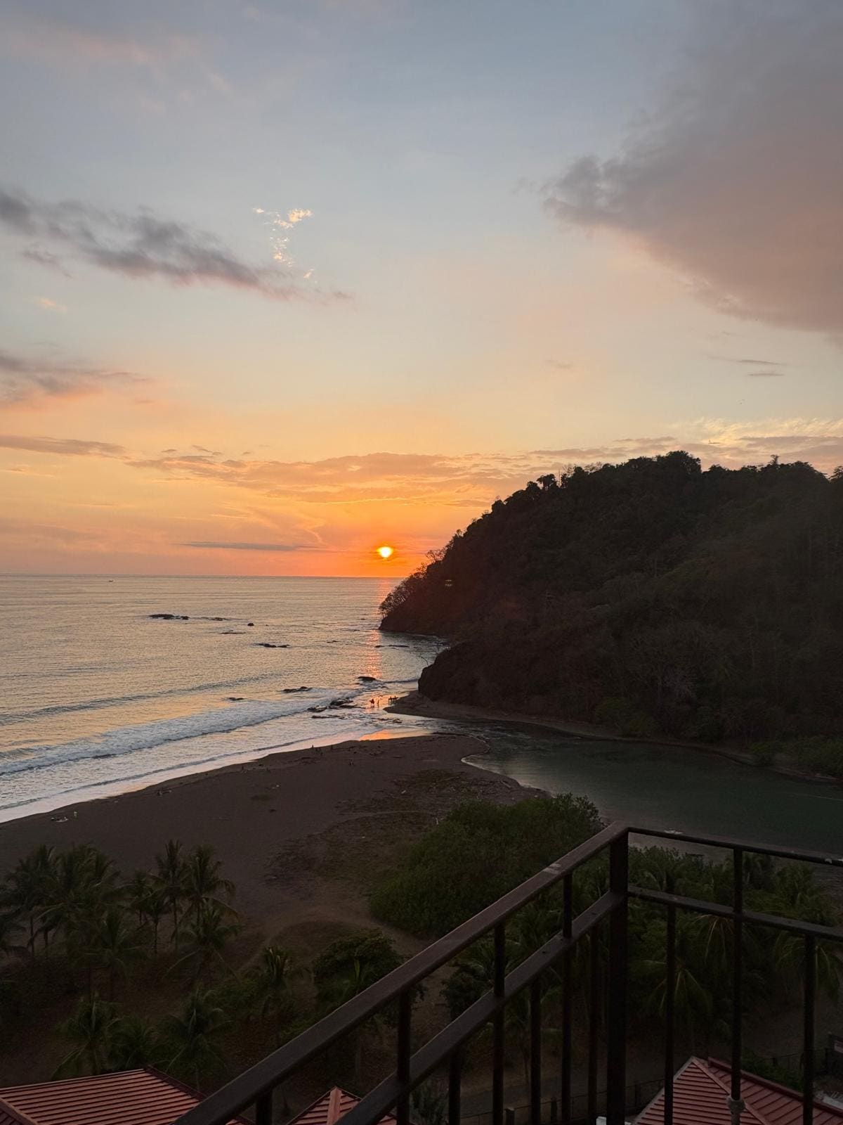 Sunset from room balcony 