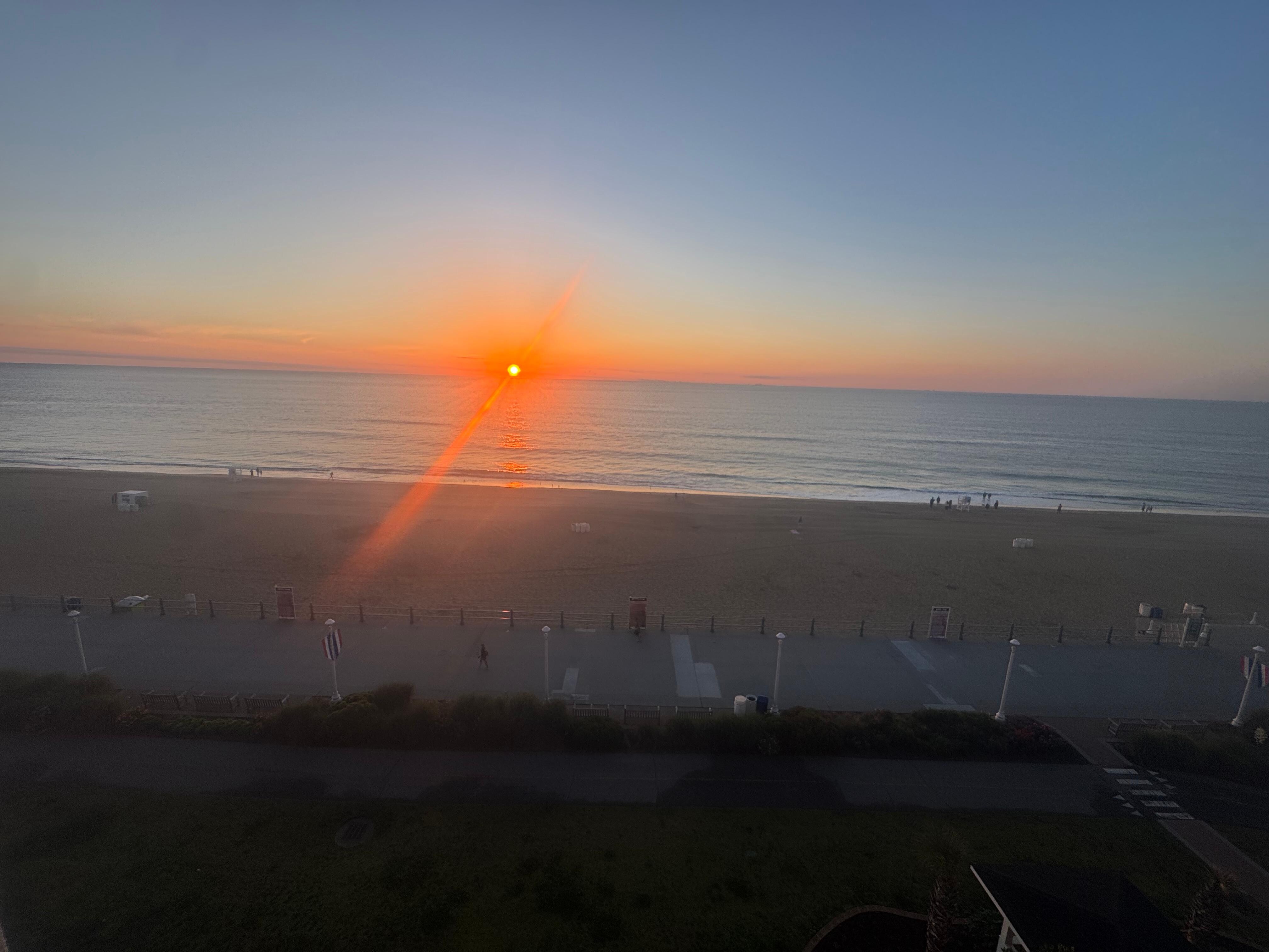 Sunrise from balcony 