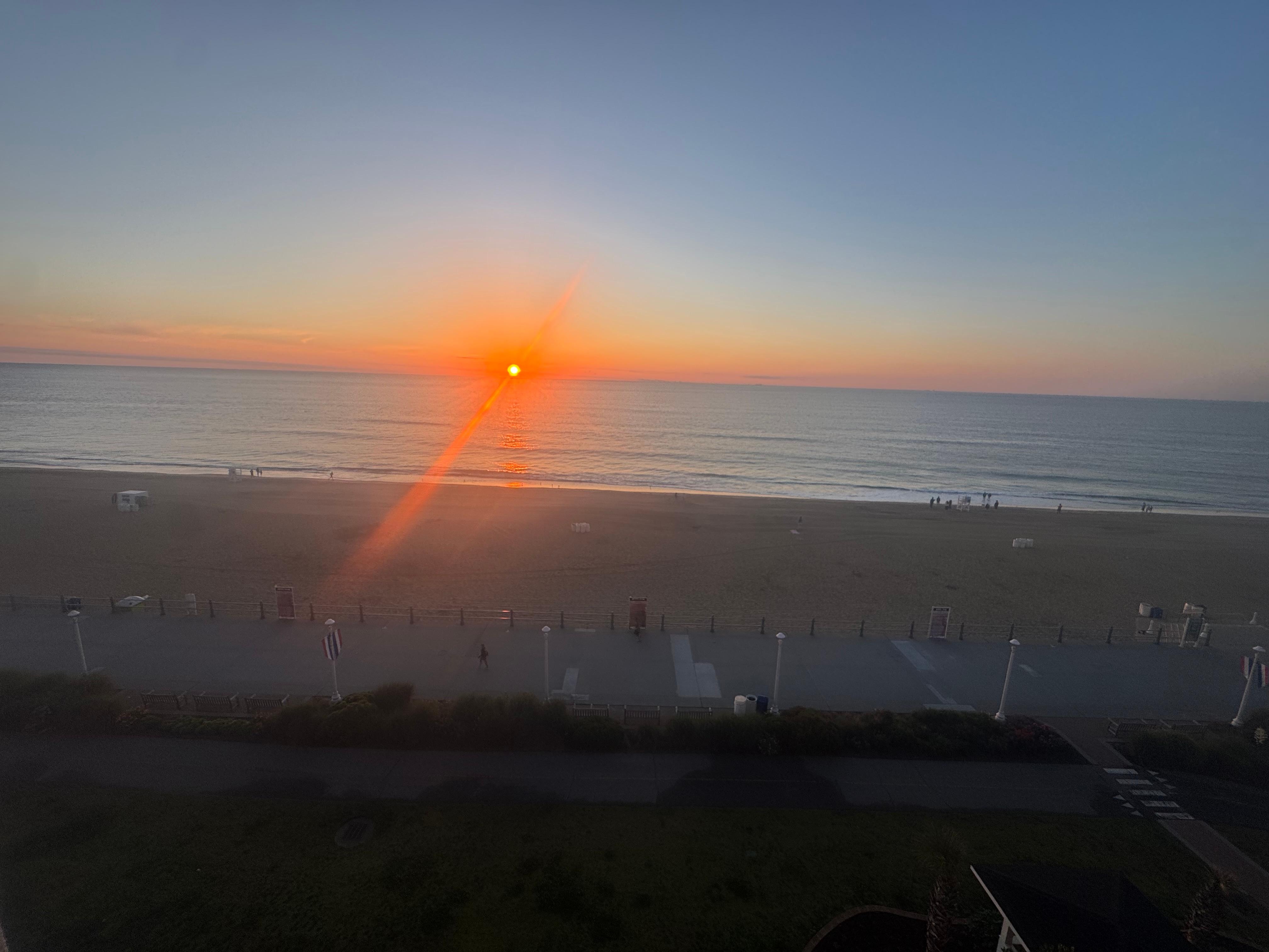 Sunrise from balcony