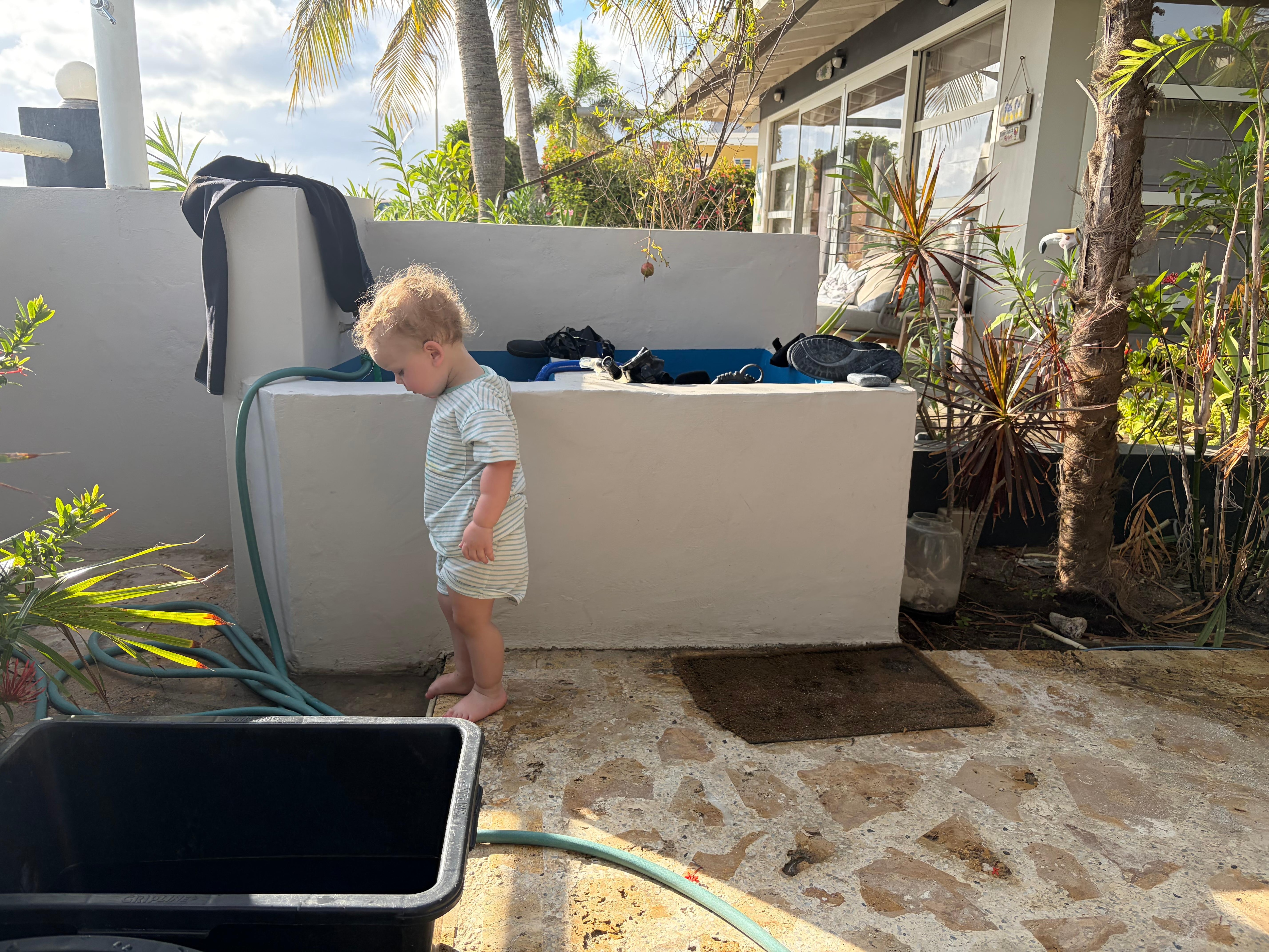 Dive gear cleaning area was perfect 