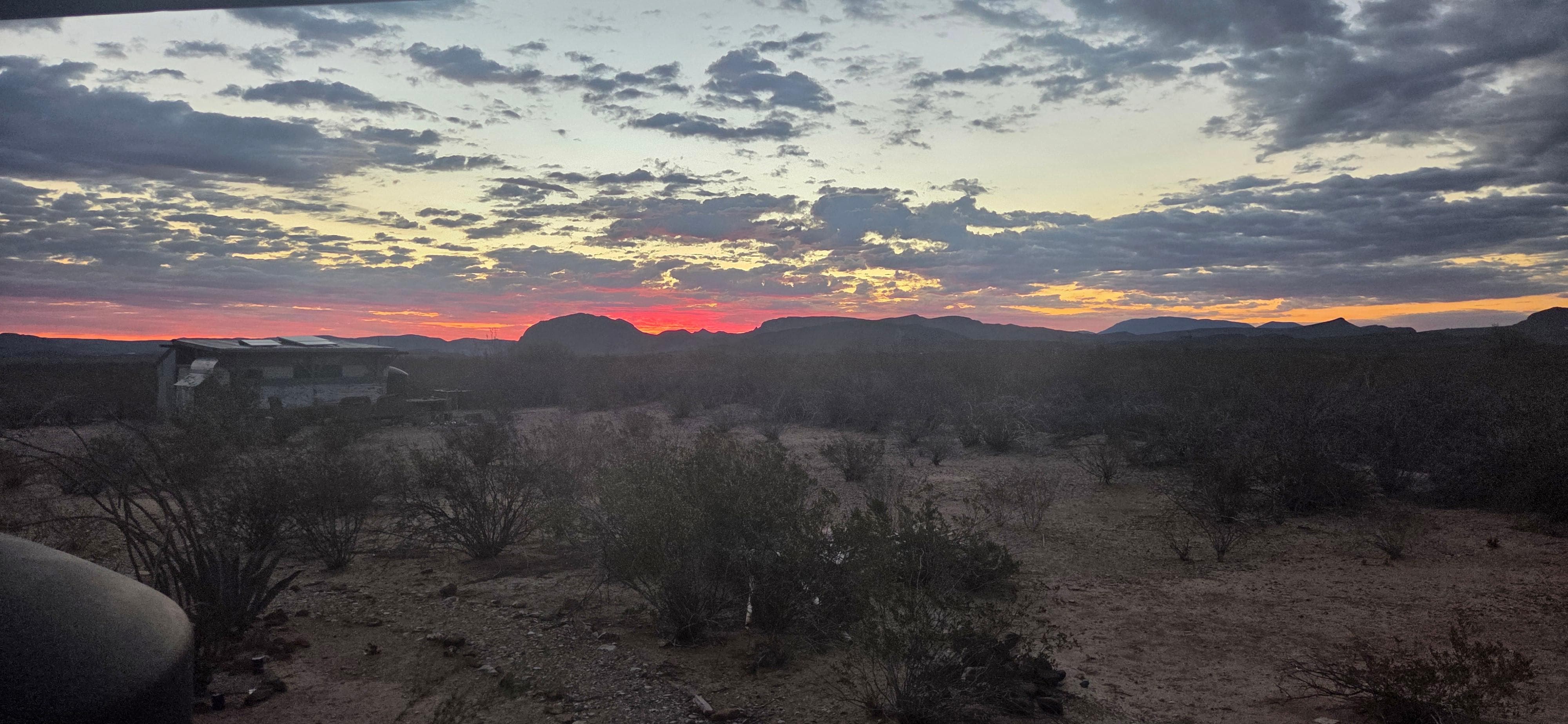 Sunrise from the back porch