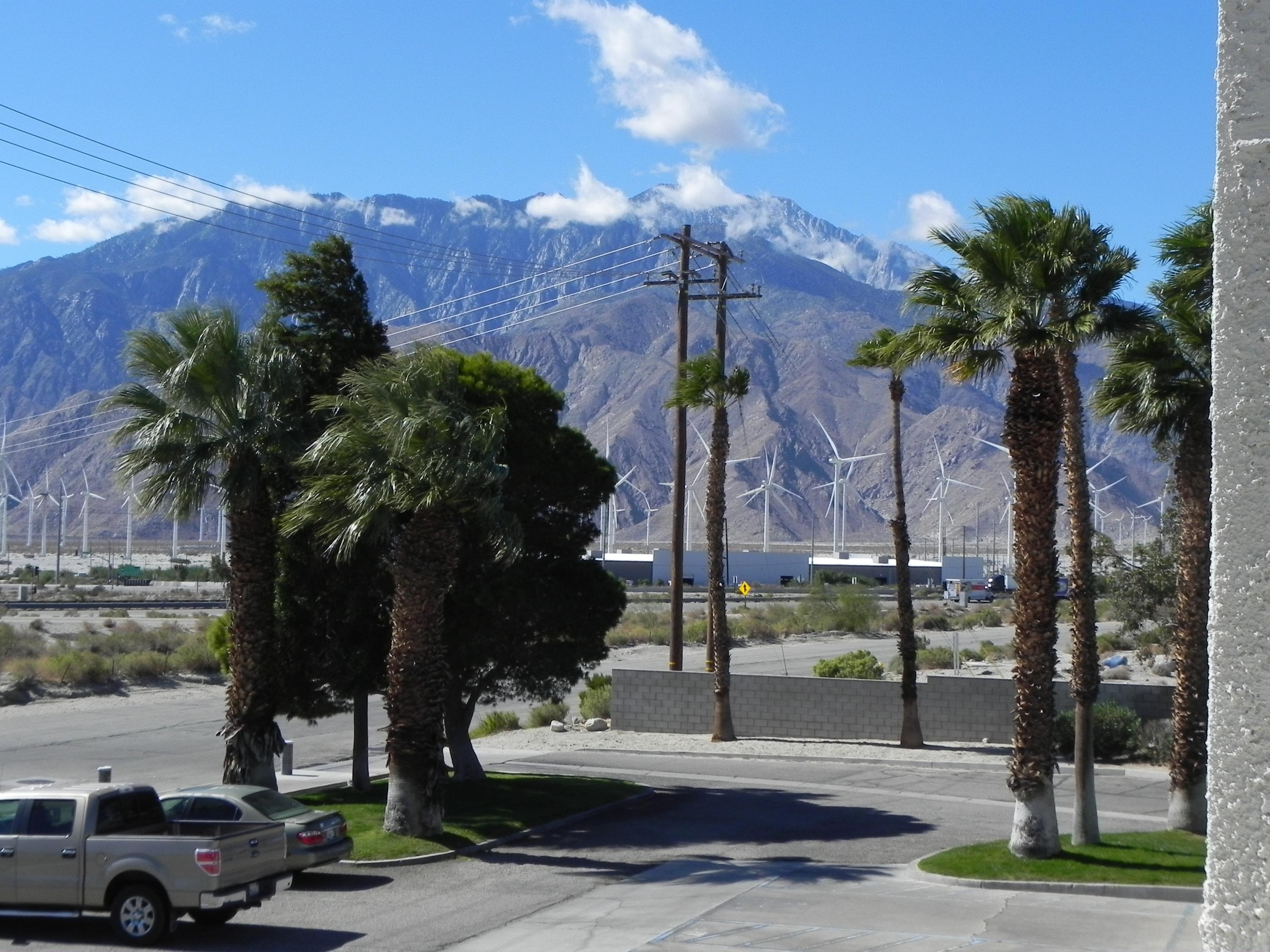 view from the parking lot