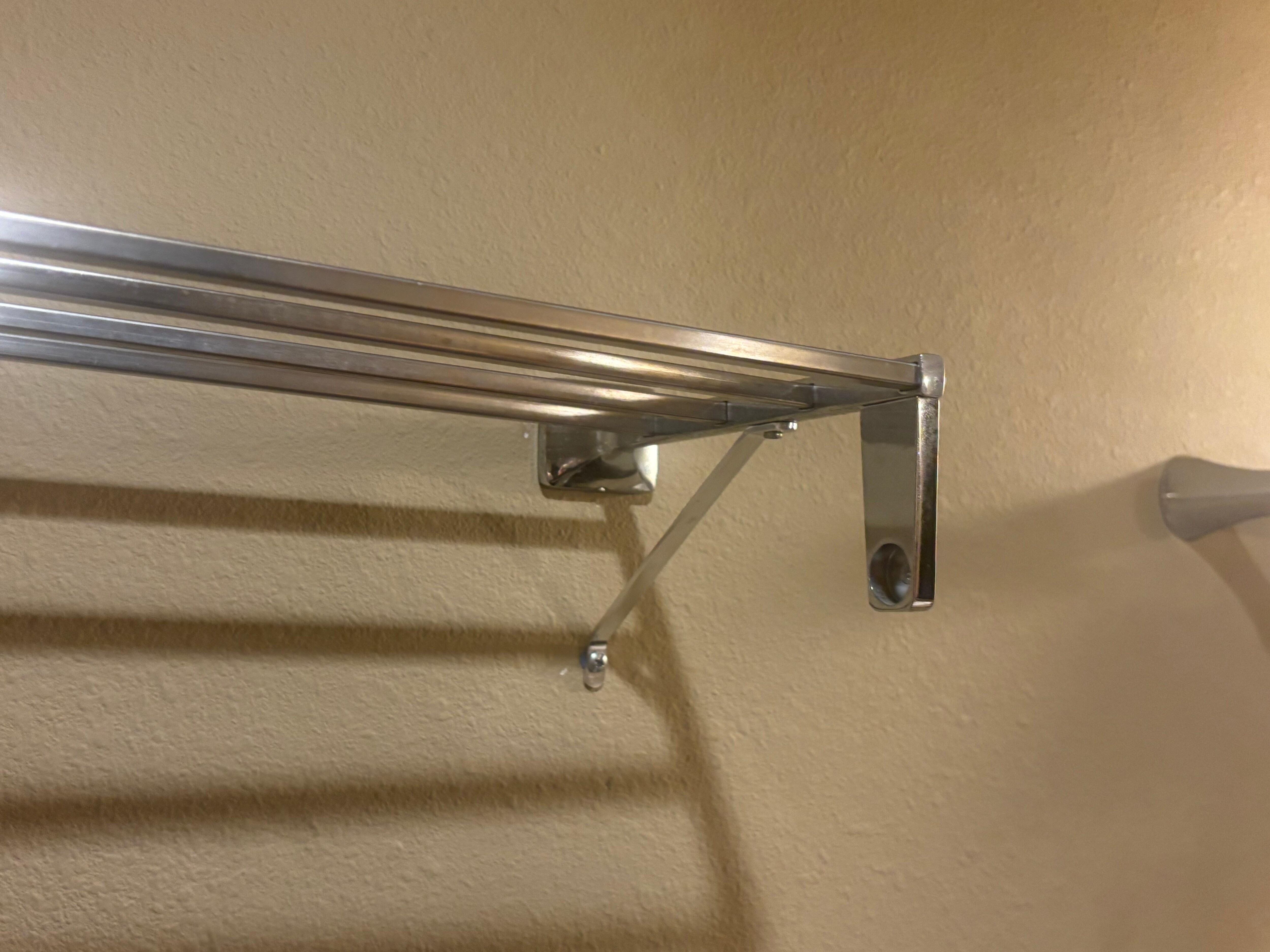 Towel bar missing
