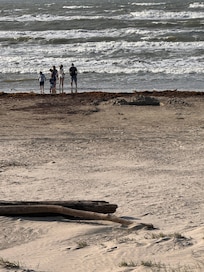 Right on the beach , loved that.