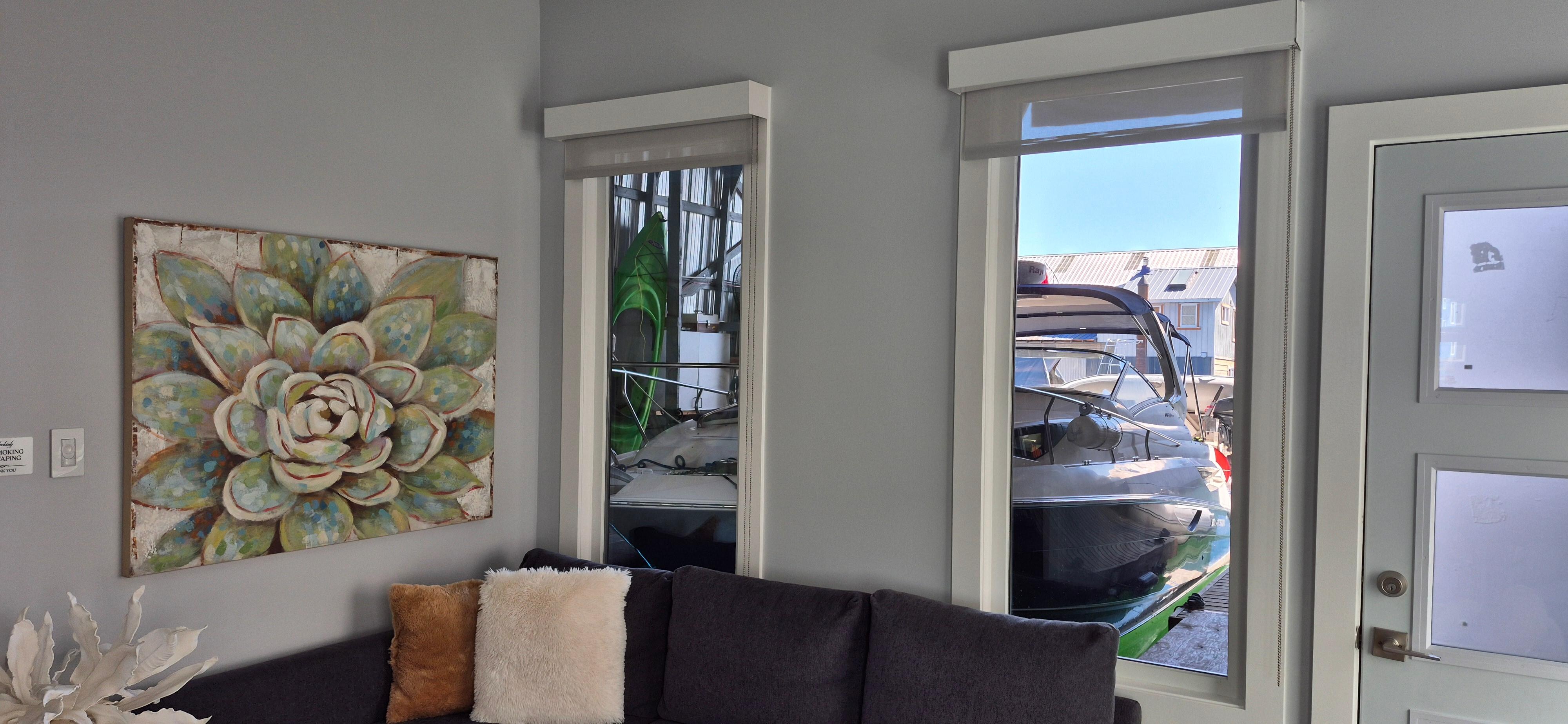 Boat garage view
