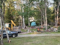 Sitting on the deck, this is the view to the left.
