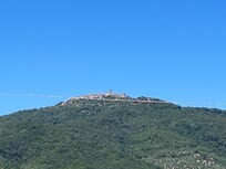 Looking up to Vetulonia from the main road