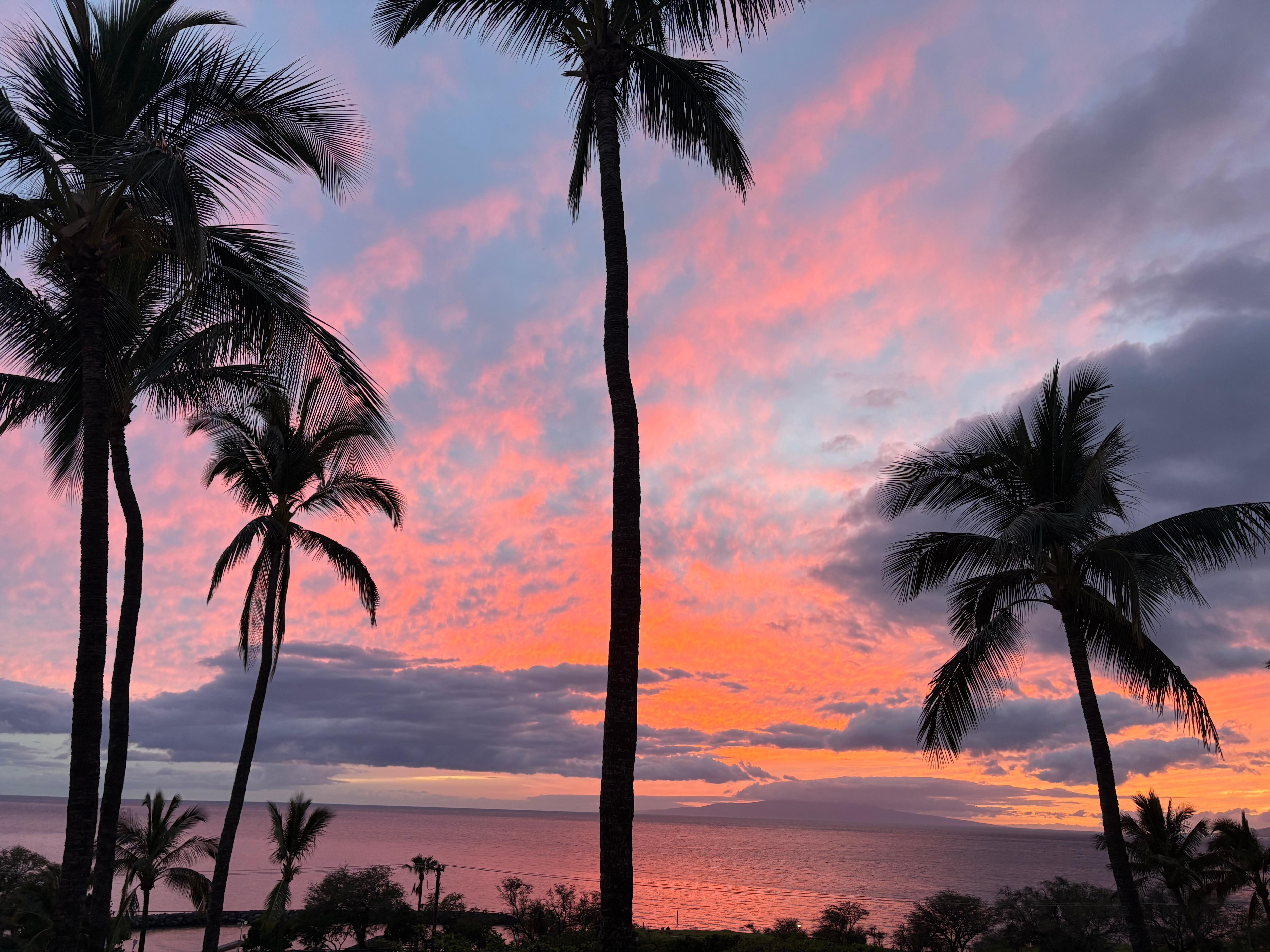 From the lanai last night of trip 