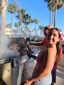 Grilling on the amazing patio Fourth of July!