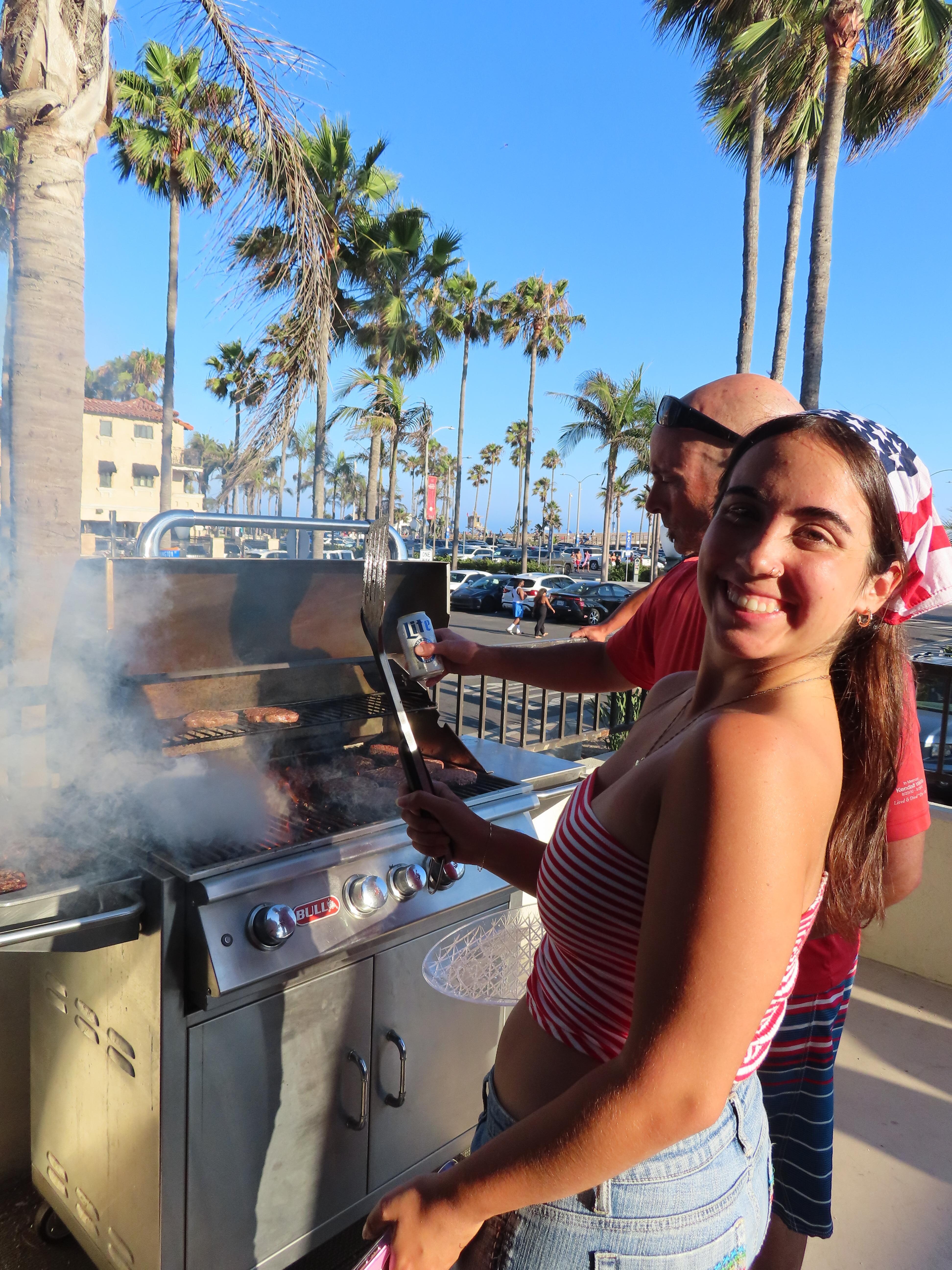 Grilling on the amazing patio Fourth of July!