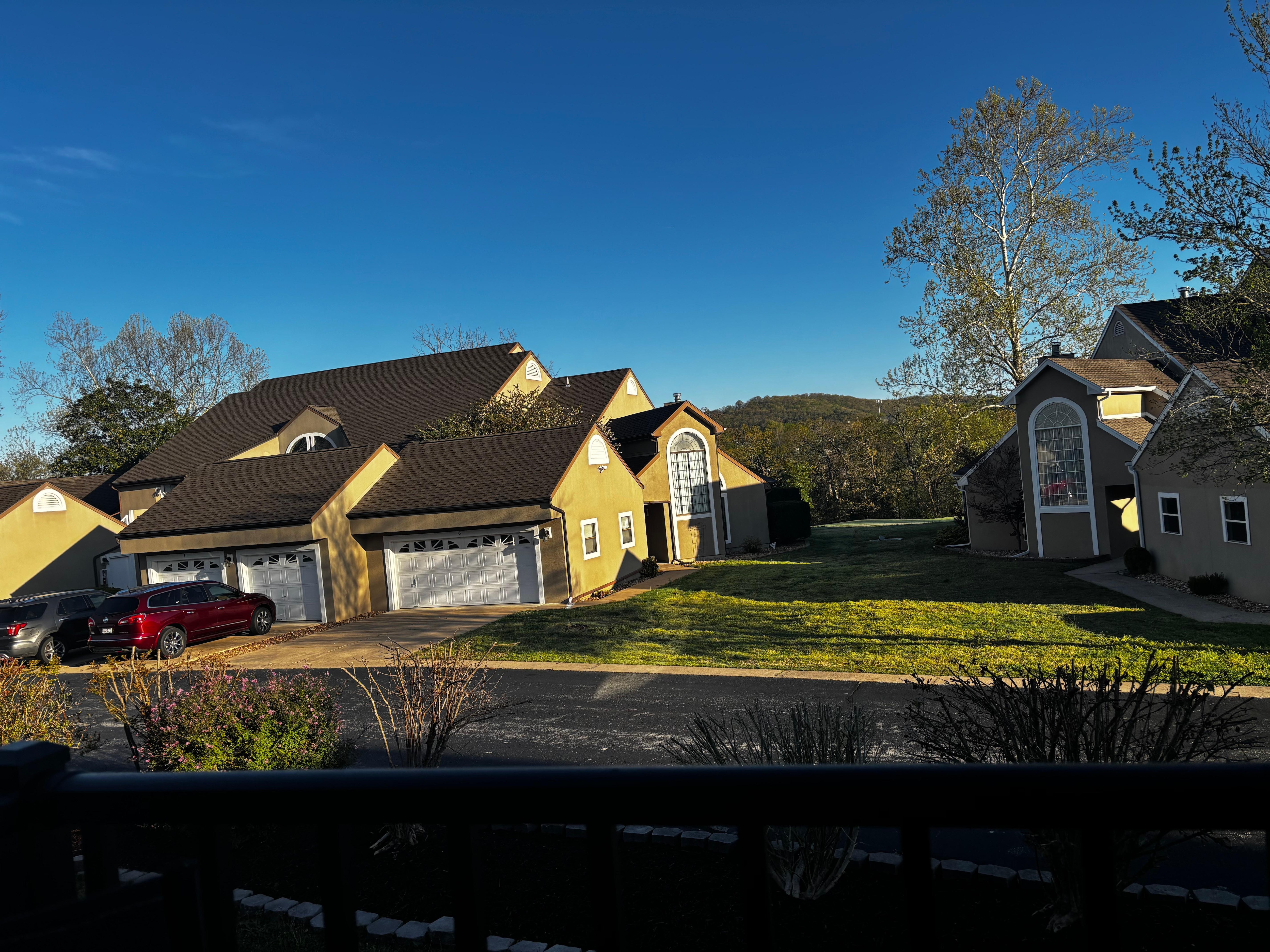 This is the beautiful view from the balcony porch! 