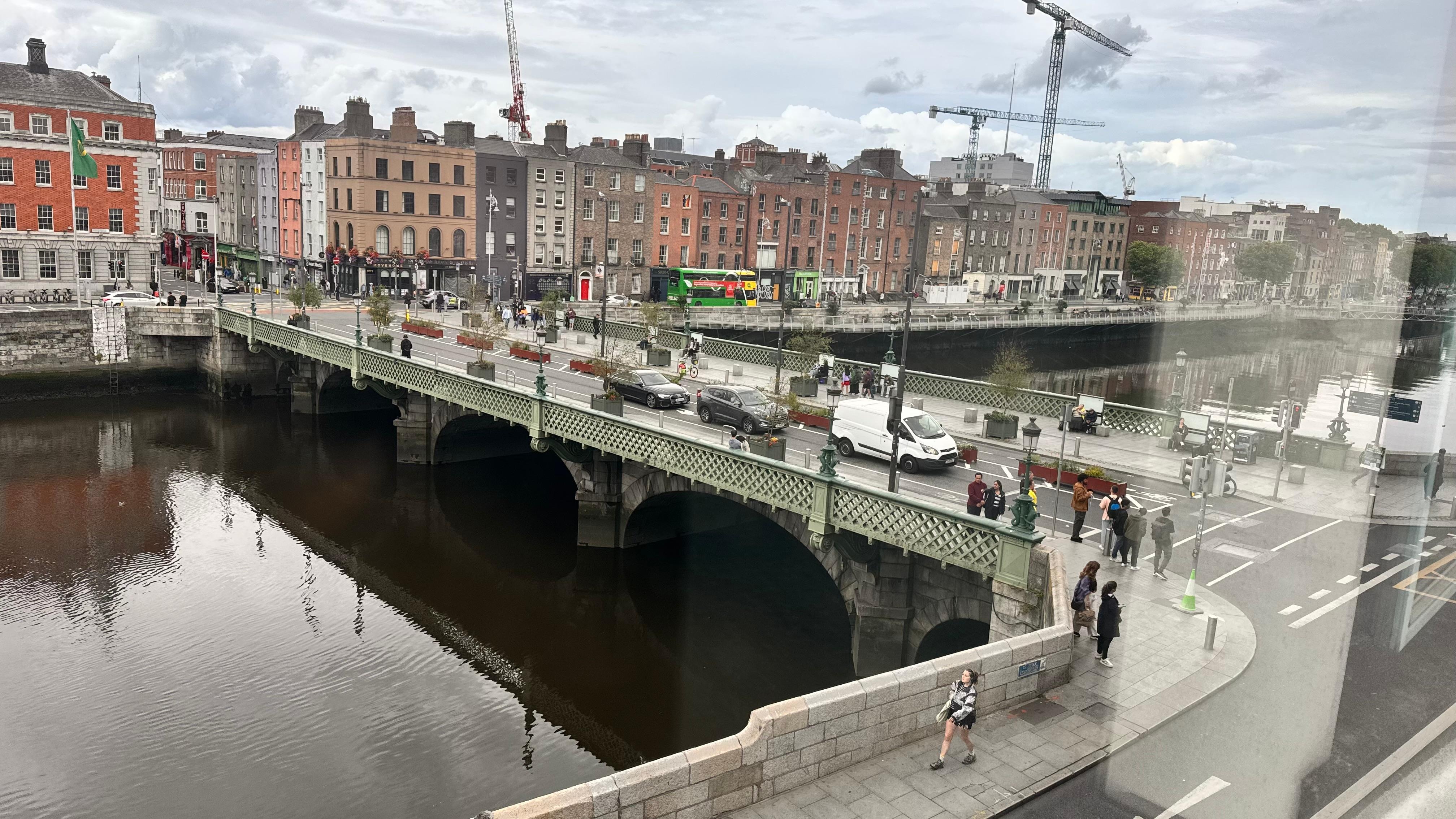 View out the kitchen window.  