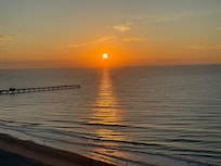 Watching the sunrise from the balcony