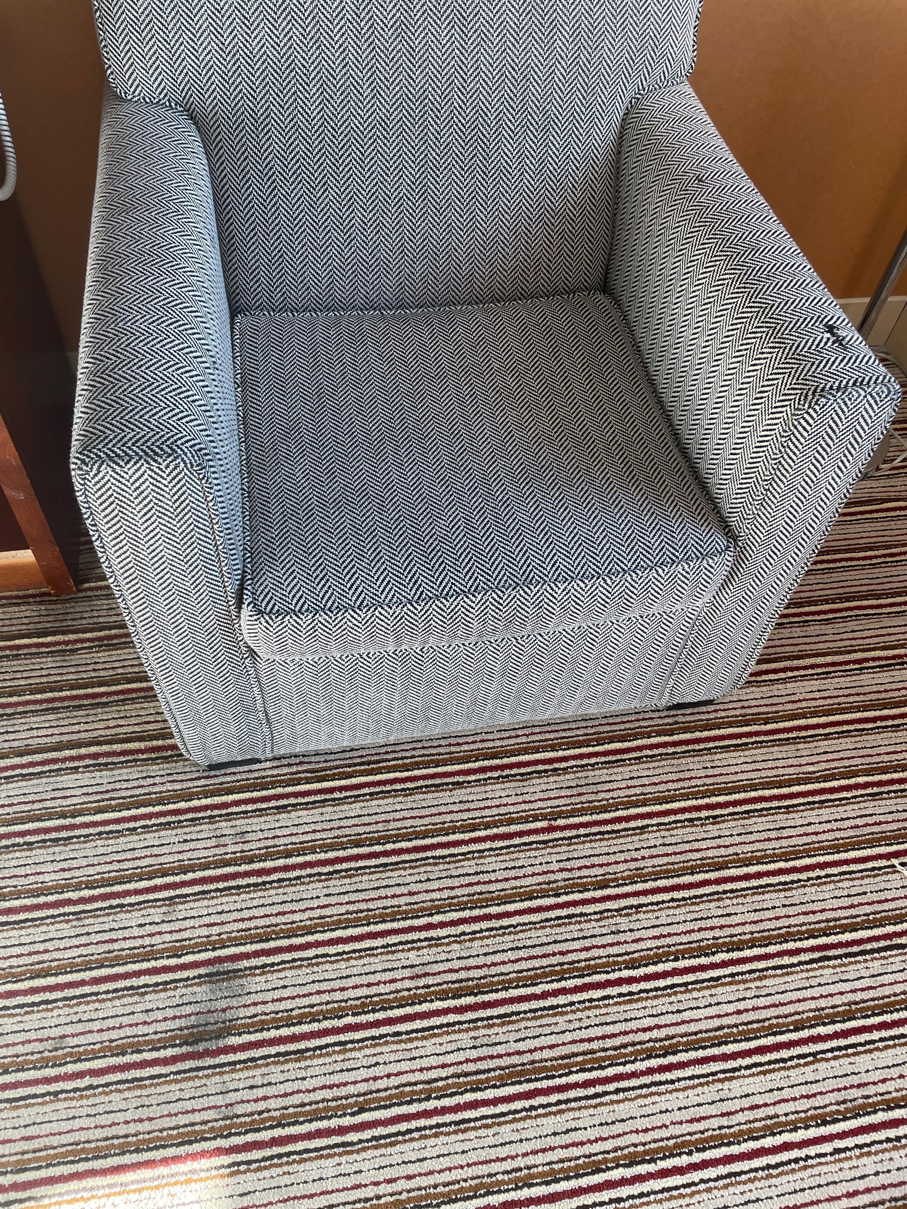 ripped old furniture stains in rug