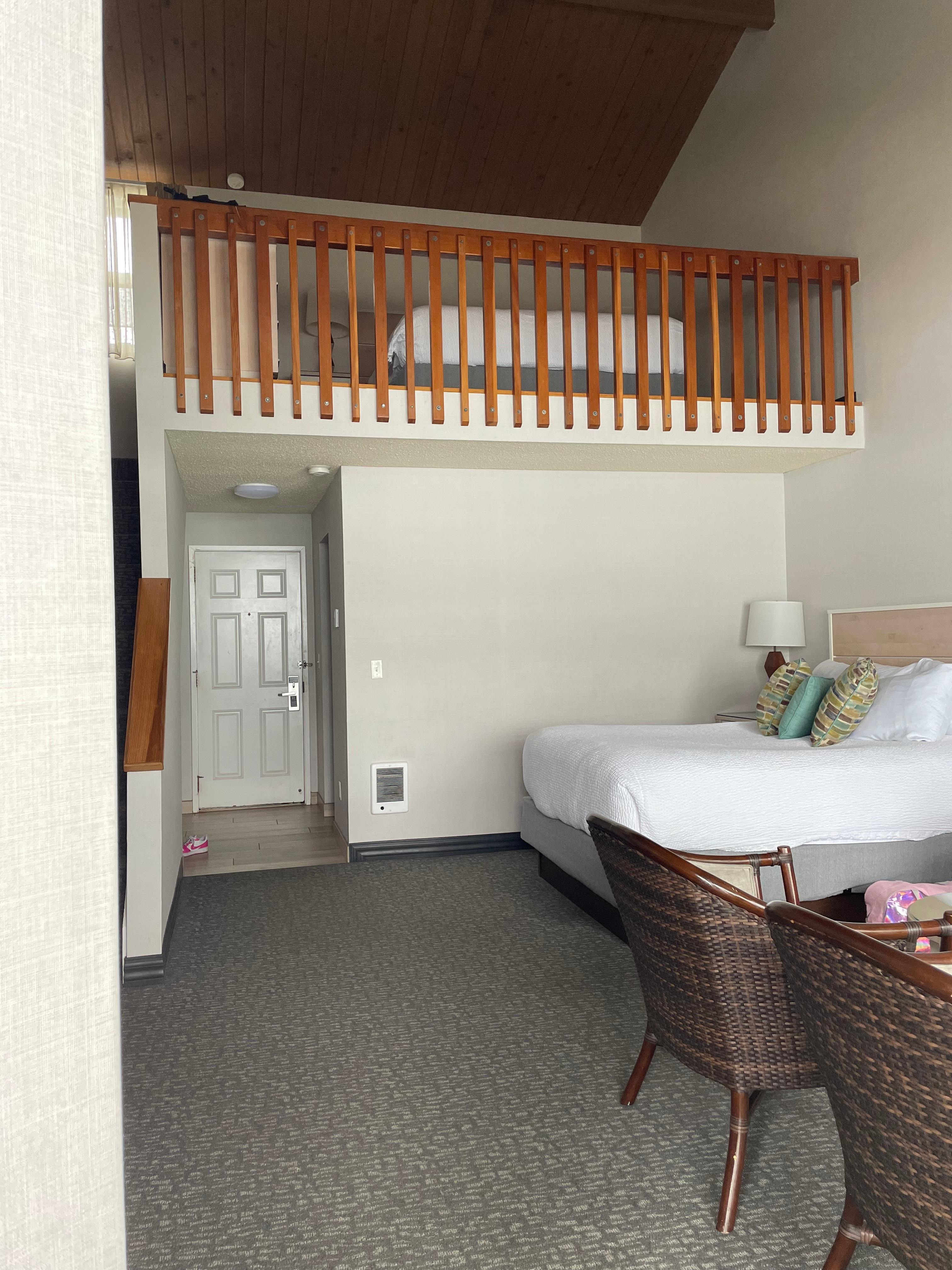 Loft Room with Queen Bed downstairs and King upstairs