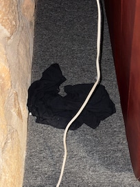 Just one of the pieces of dirty clothing found