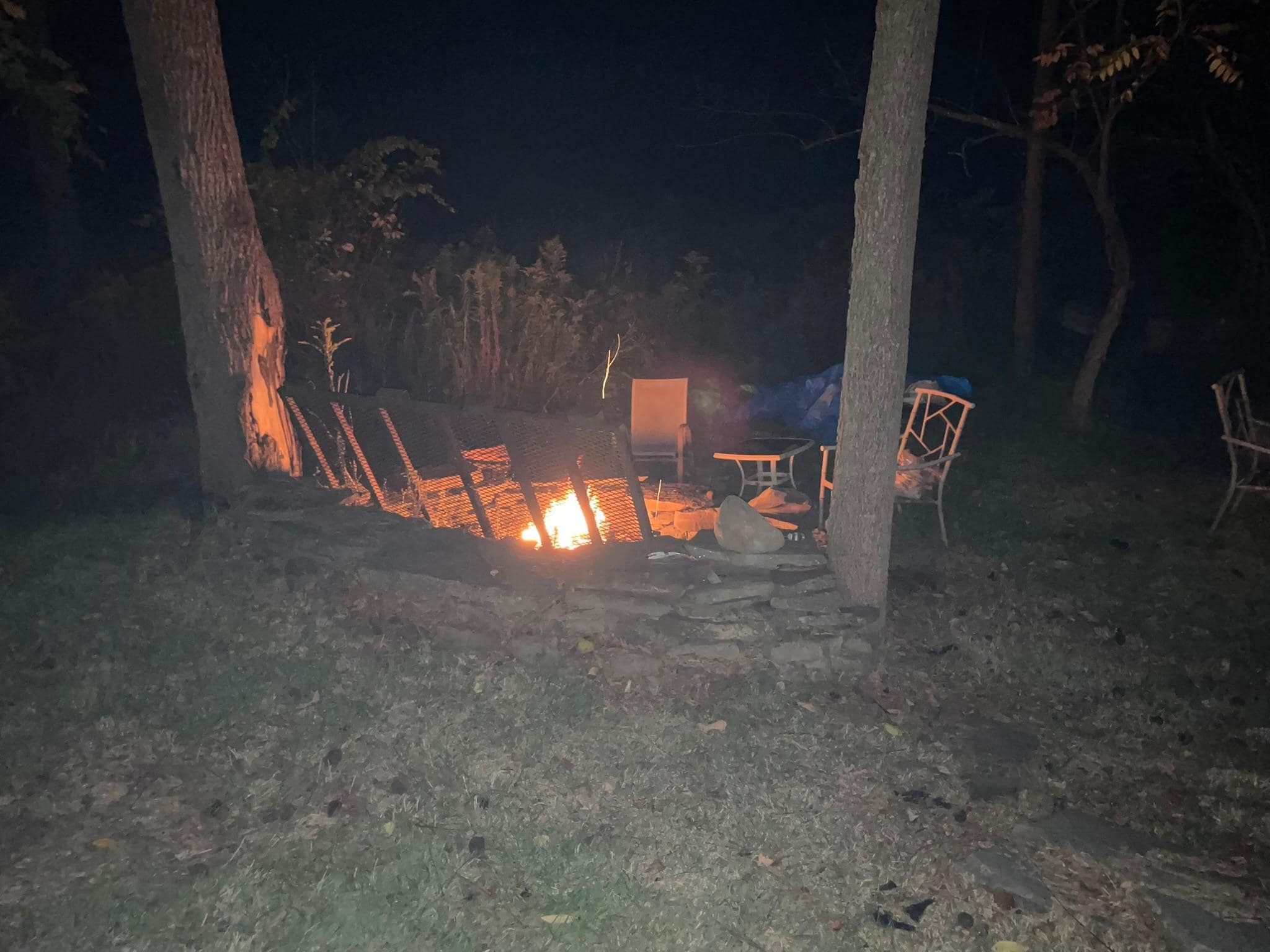 Campfire from yard