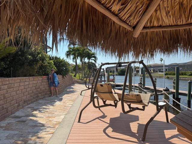 Swinging Seats Dock Area