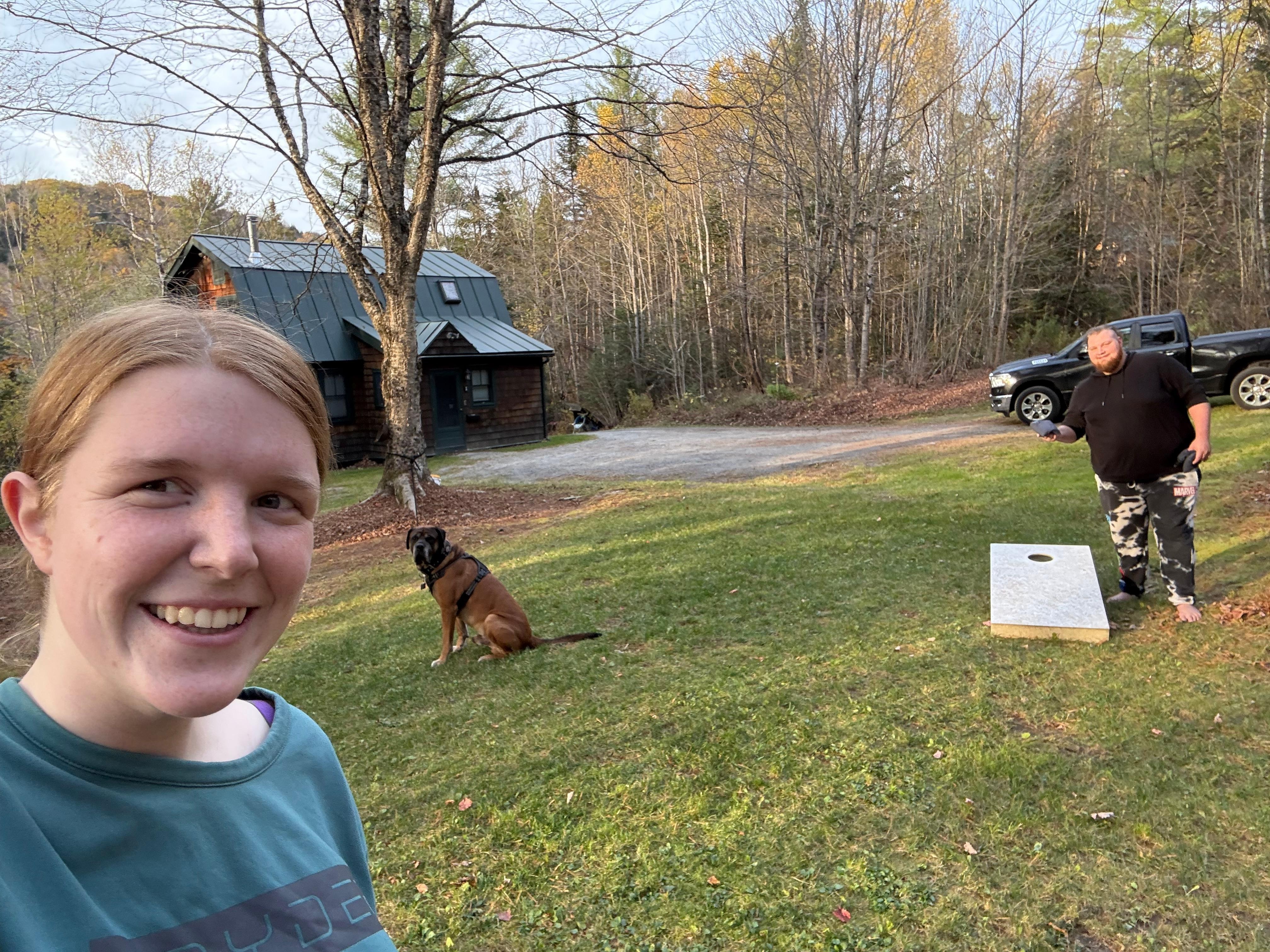 Corn hole was so much fun! 