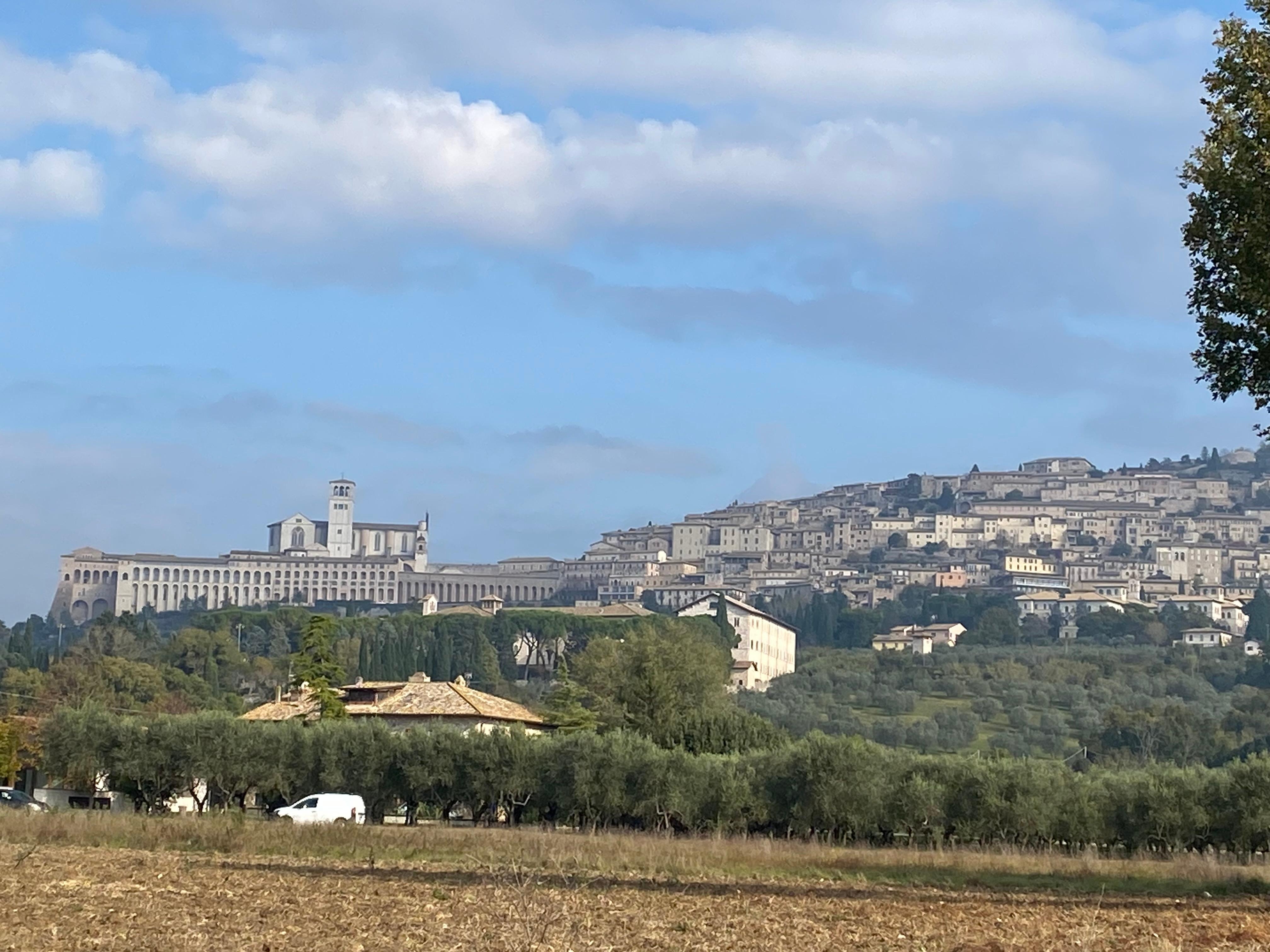 At The Base Of The Hill Leading Up To Assisi