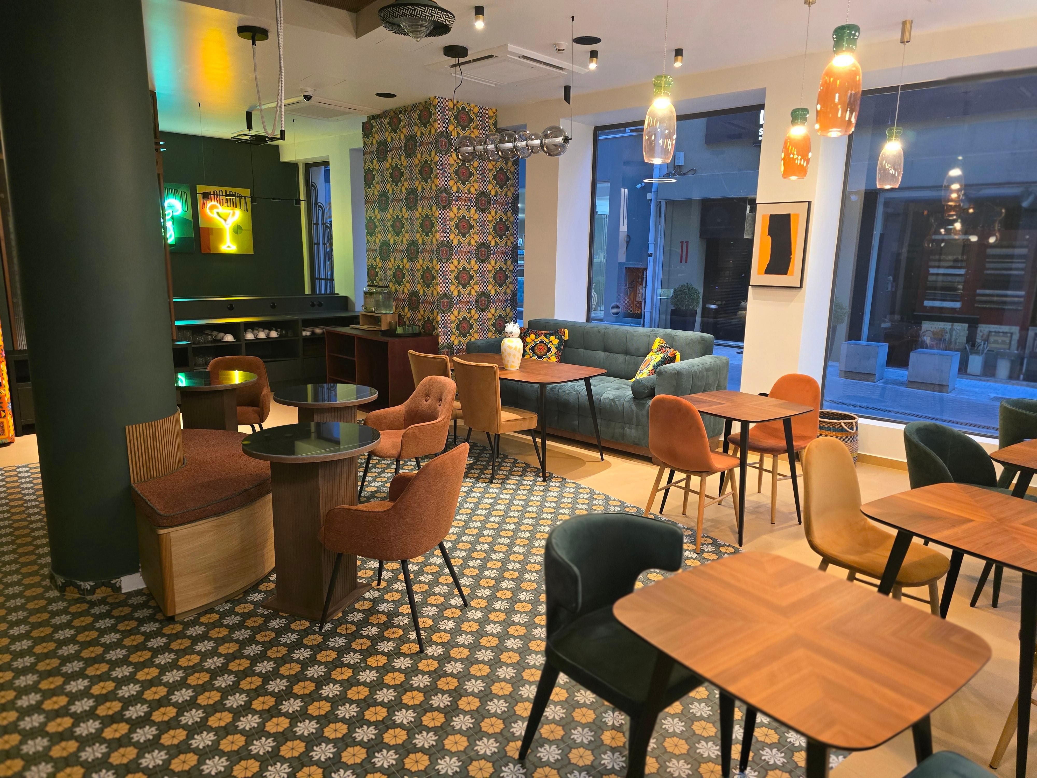This is the common area where breakfast is served.