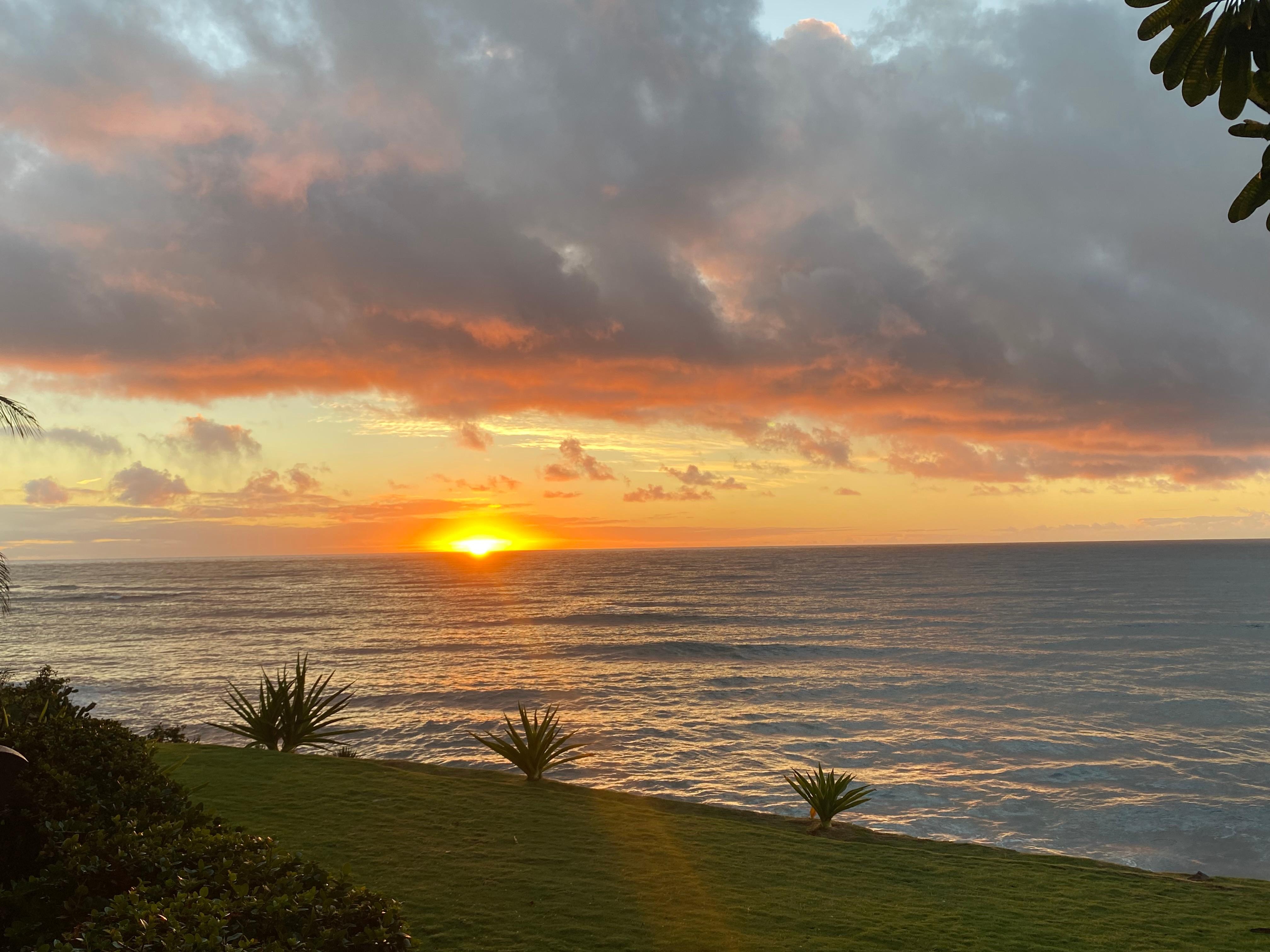 Sunrise from the lanai
