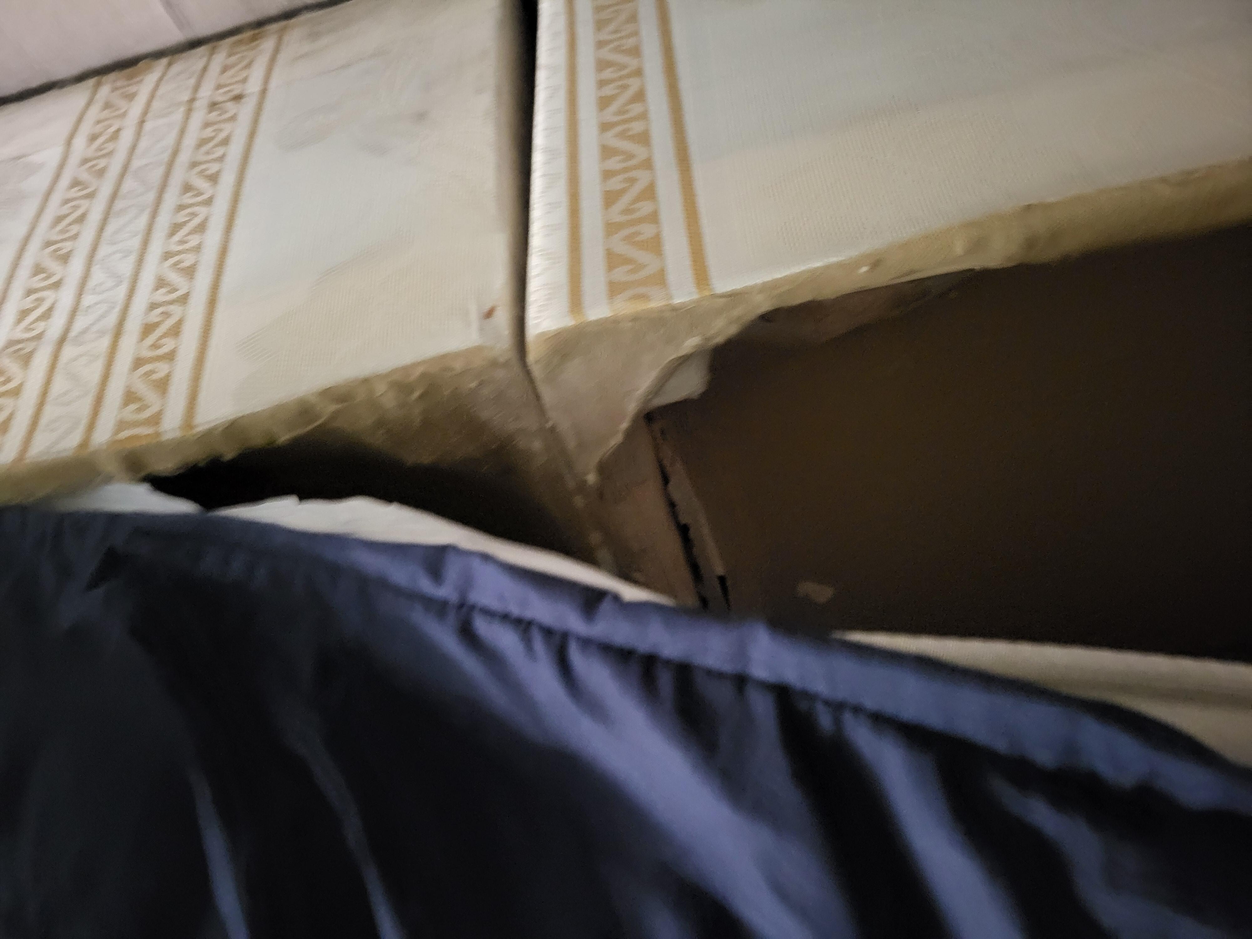 Broken bed frame