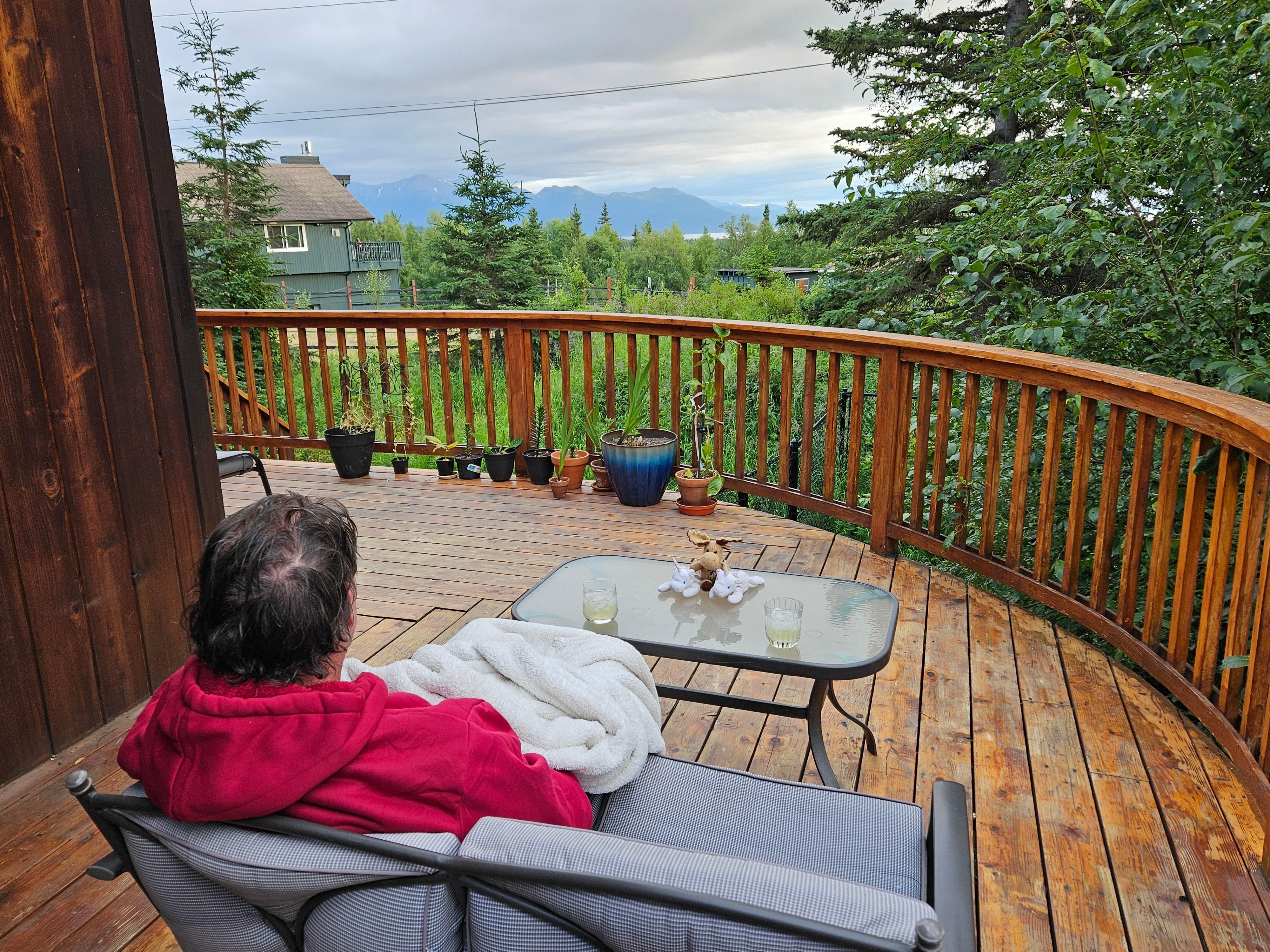 Gorgeous view from back deck.