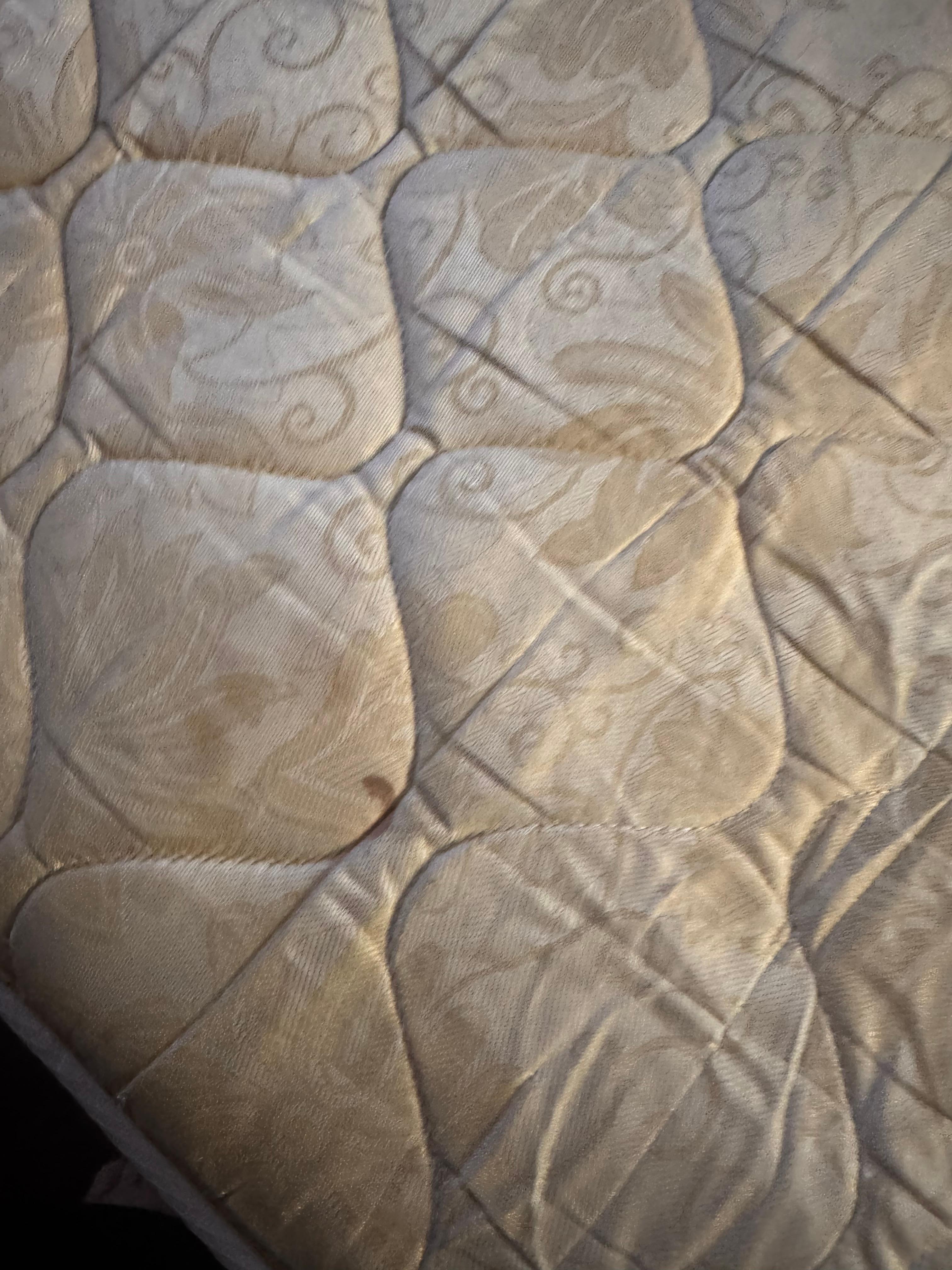 Mattress stains and no mattress cover 