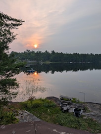 Morning sunrise listening to the loons