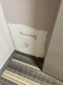 The spackle in the closet