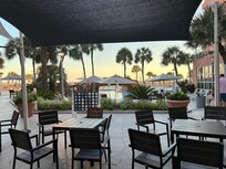 Outside bar by pool