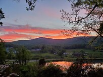 Sunset from the front porch.