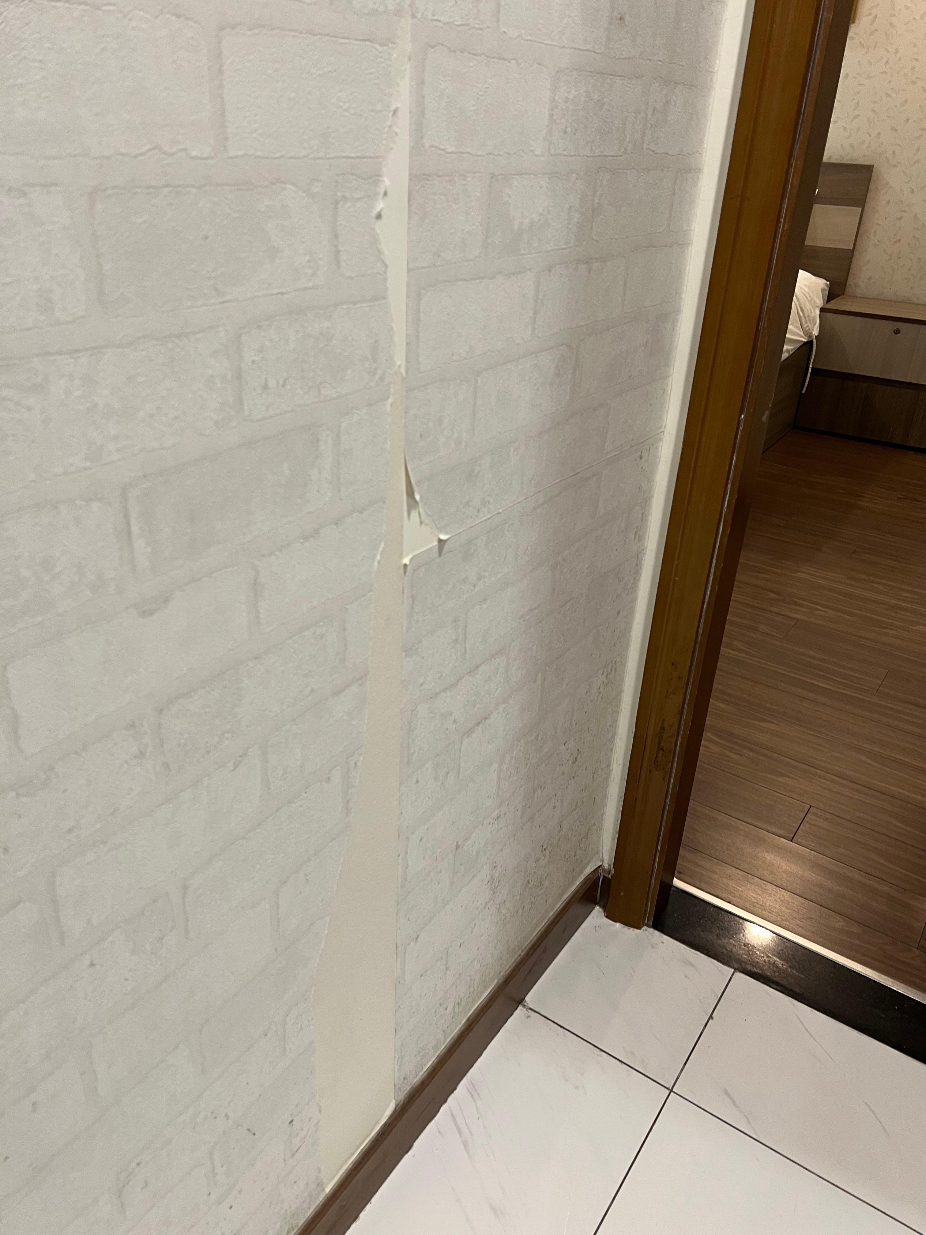 Wall paper peeled everywhere and mold 