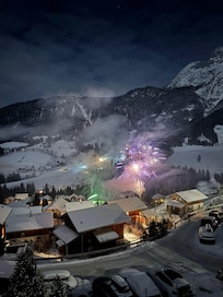 Aussicht vom Balkon an Silvester