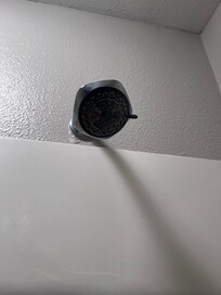 Rusted shower head