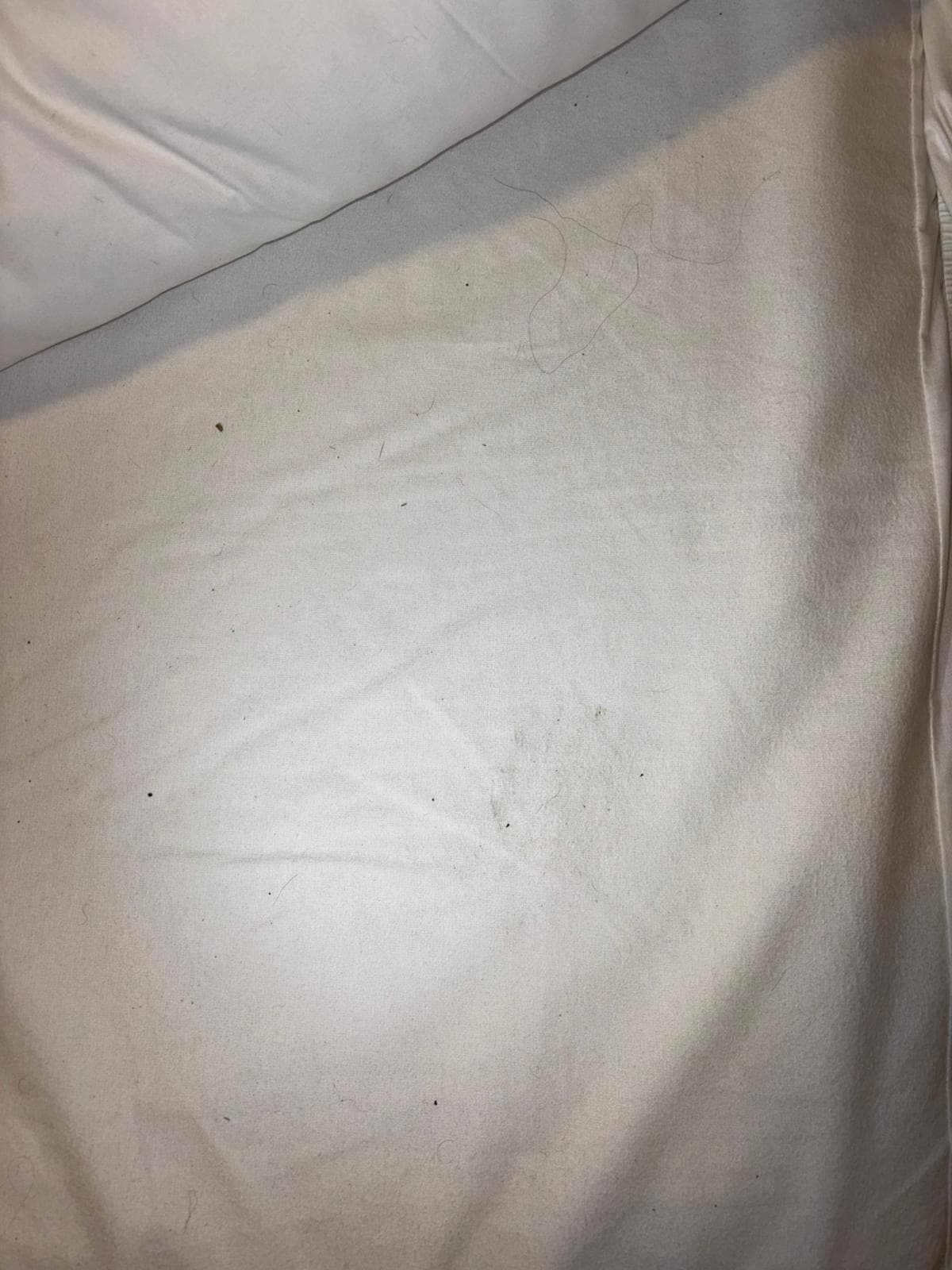 Dirty bed sheets